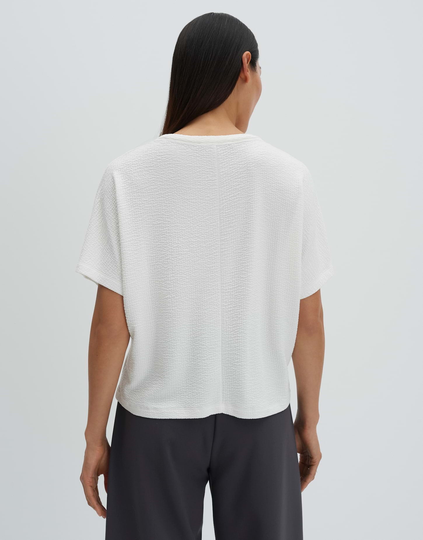 someday Jerseyshirt mit Crinkle Struktur Regular Fit Kialu
