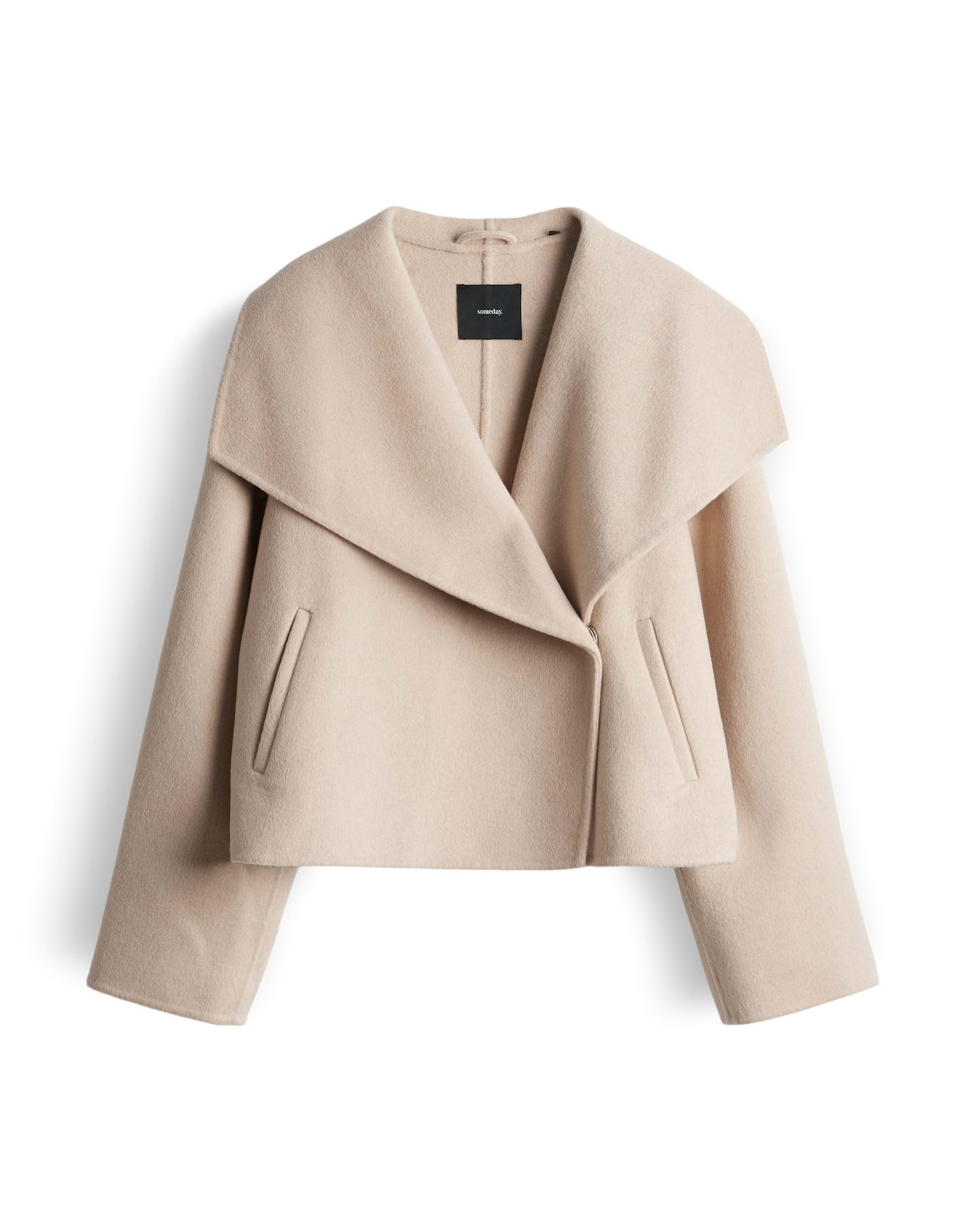 Someday Wolljacke mit breitem Schalkragen Naria