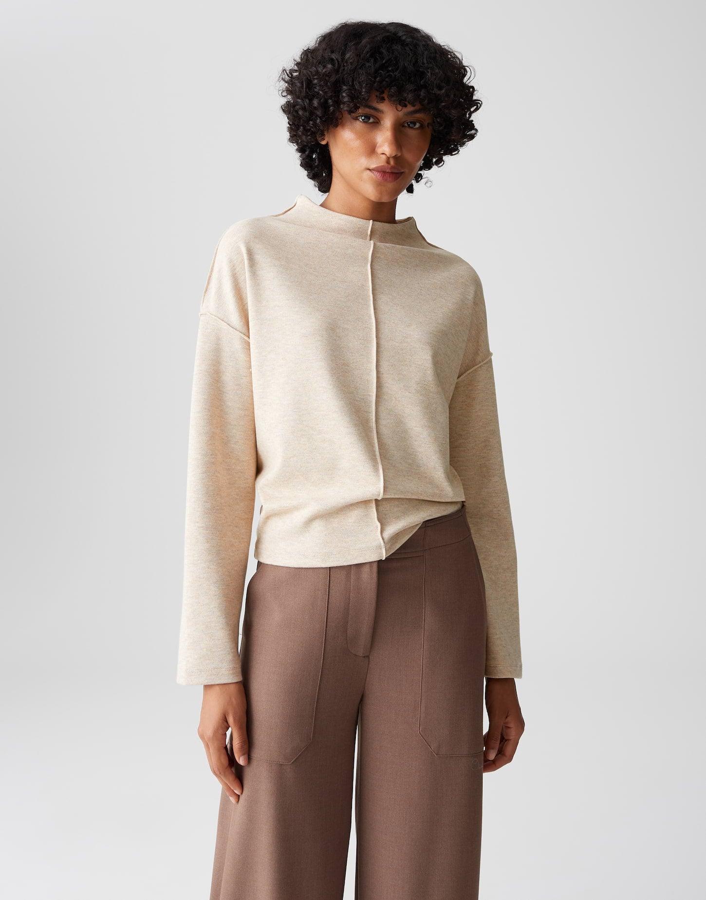 OPUS Regular Jerseyshirt mit Biesendetails Sinzi