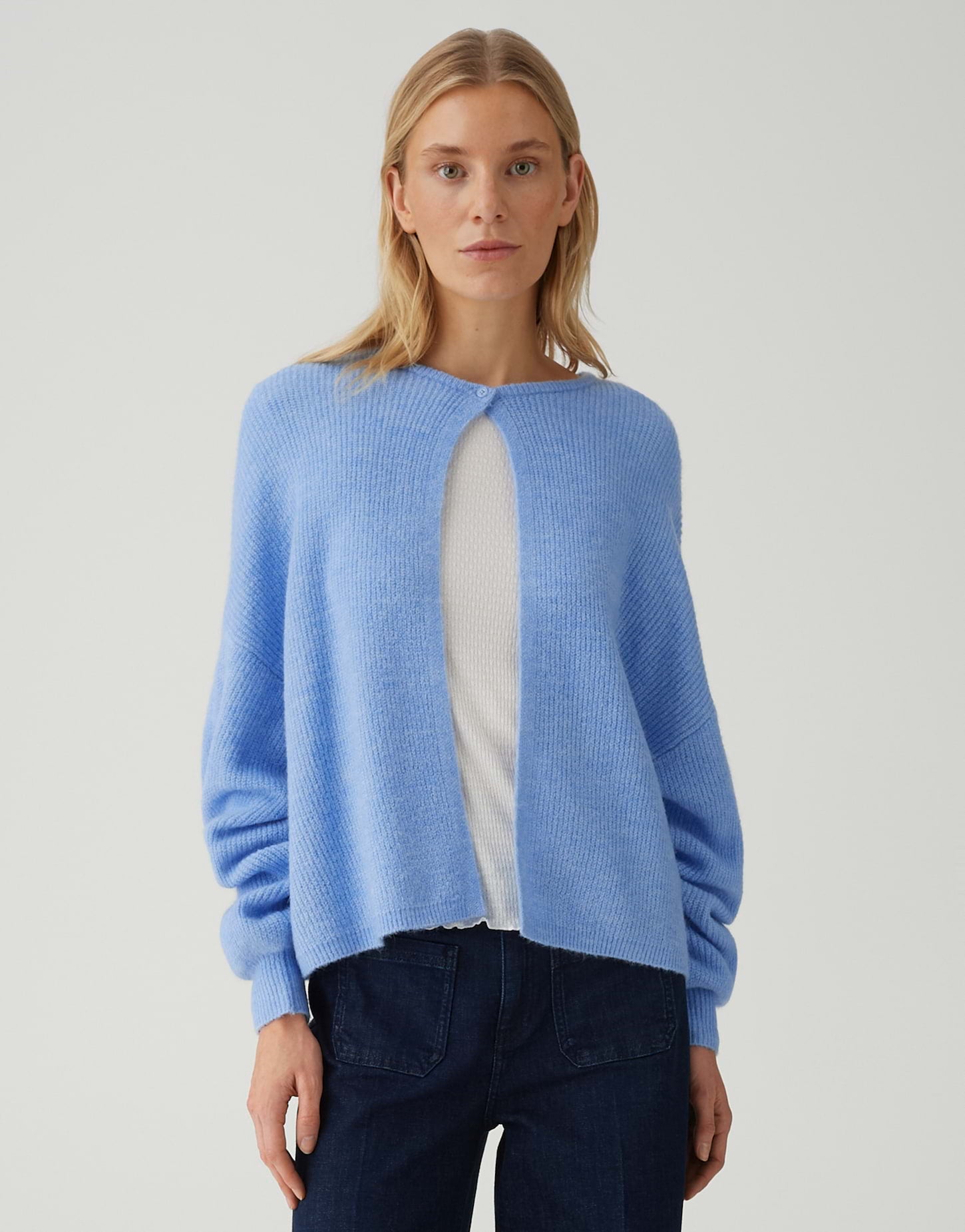 OPUS Offene Strickjacke Deriana