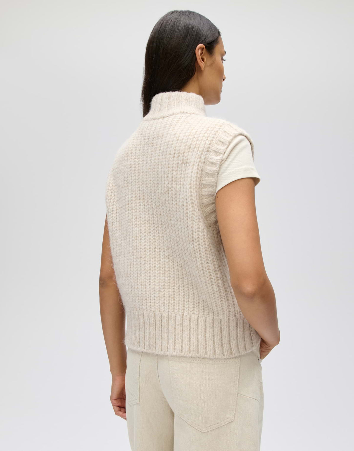 Strickweste mit dreidimensionaler Textur Slim Fit Duppi