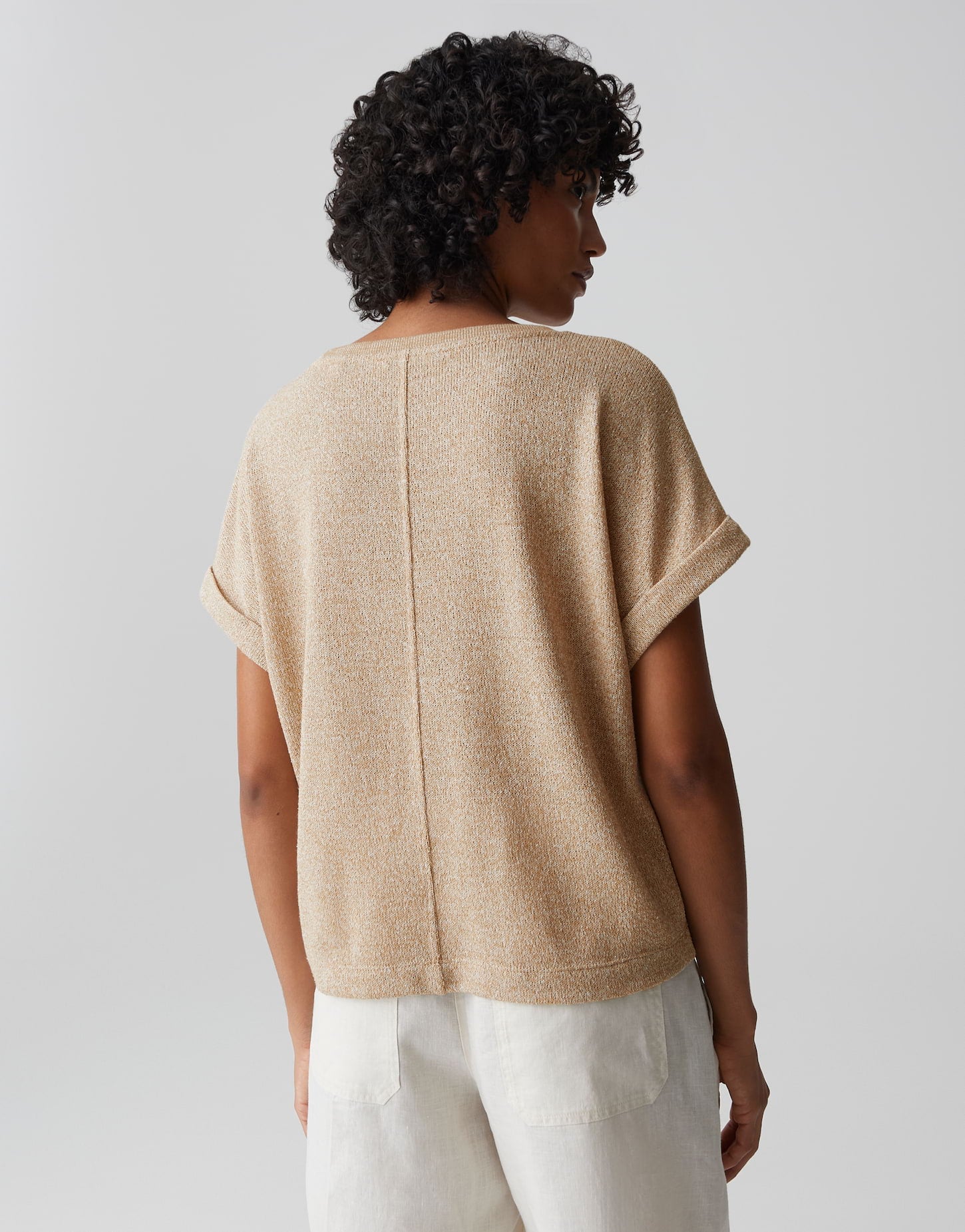 OPUS Jerseyshirt in Strick Optik Regular Fit Sokuna