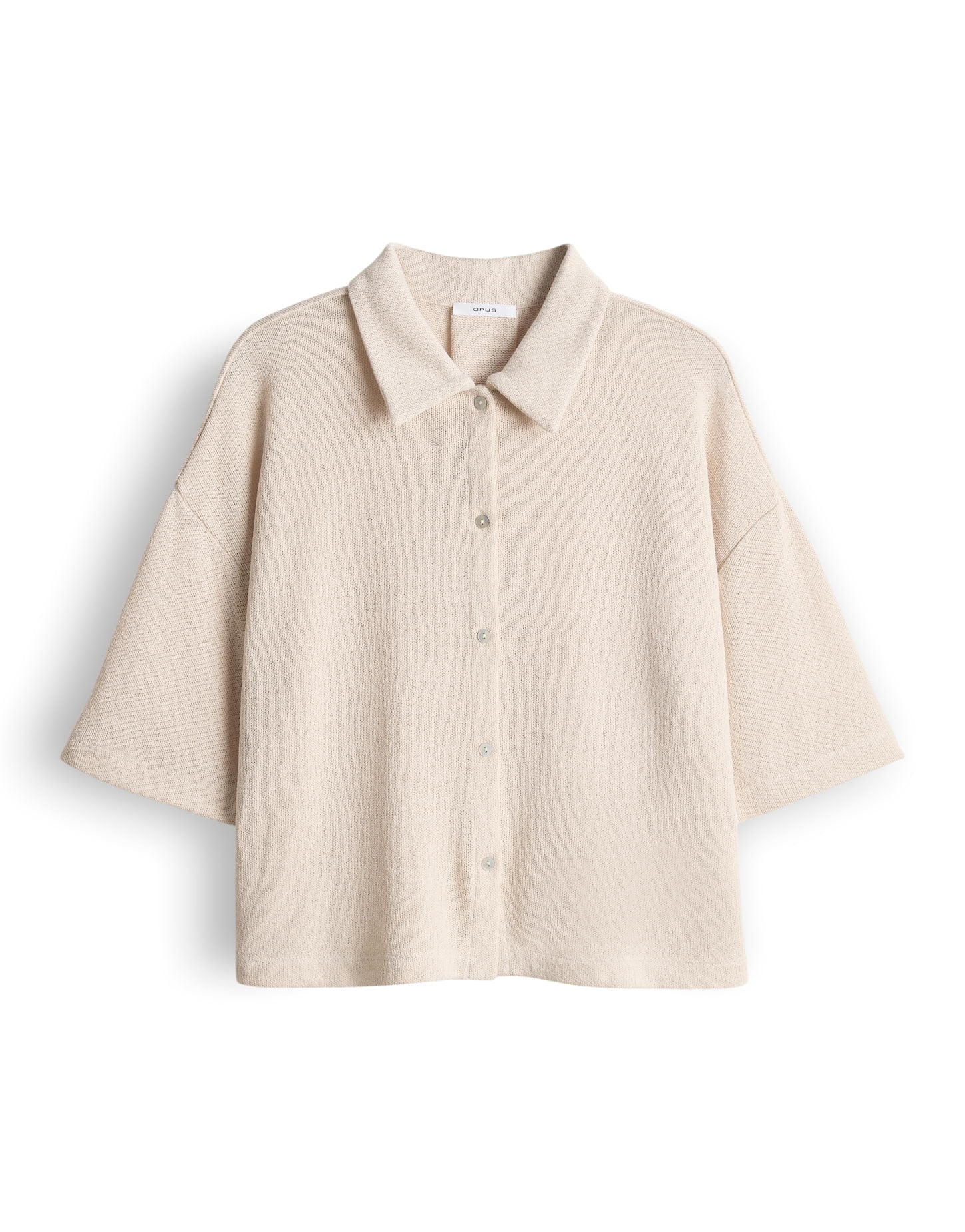 OPUS Jerseyshirt in feiner Strickoptik Regular Fit Sitrica