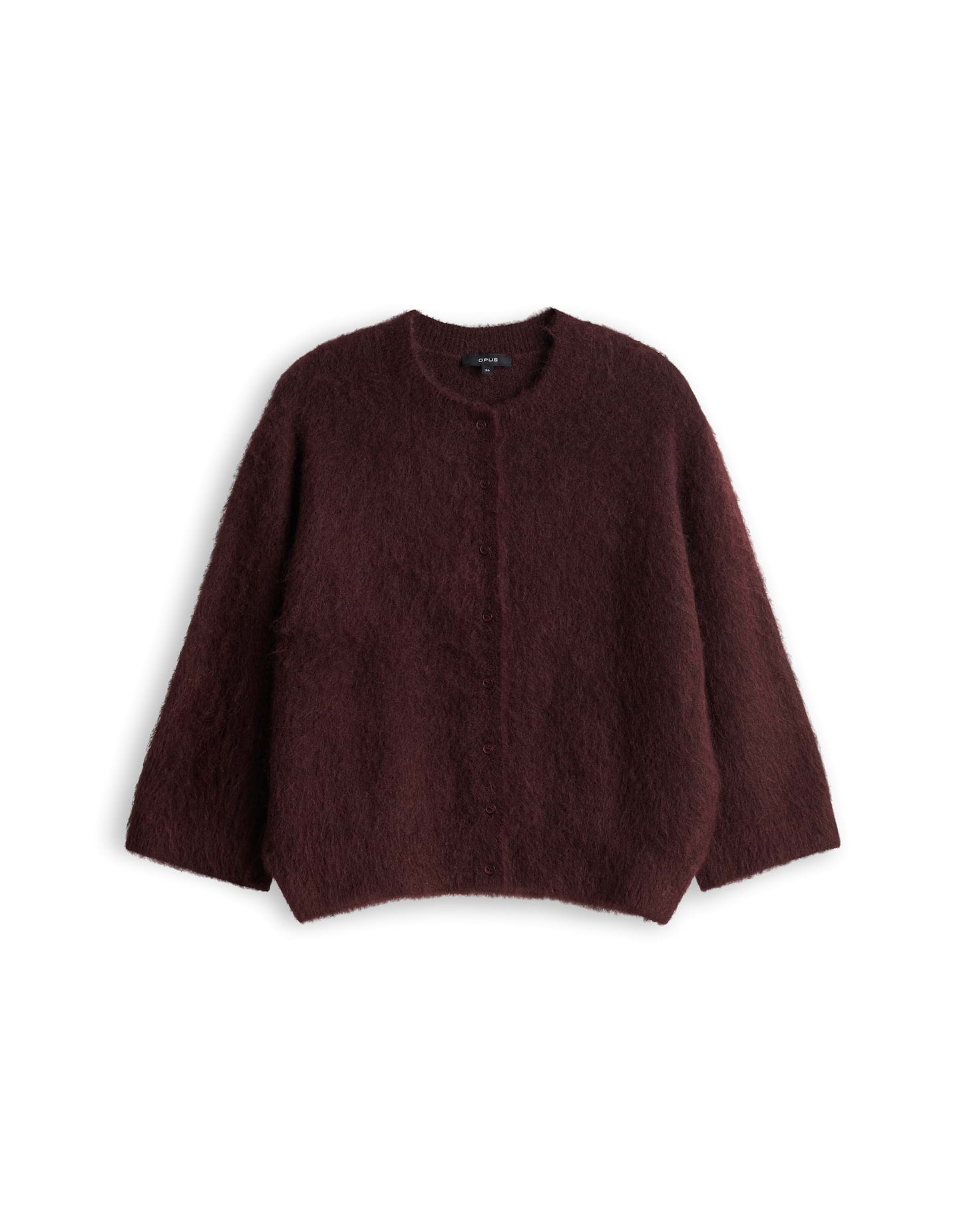 Cardigan aus flauschigem Effektgarn Slim Fit Disille