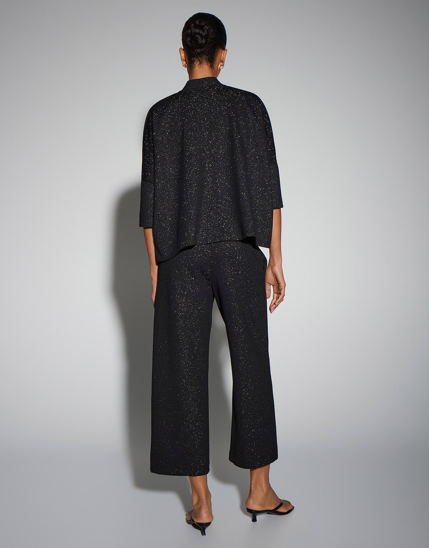 Someday Loose Sweatshirt mit Glanz Effekt Ushimmer