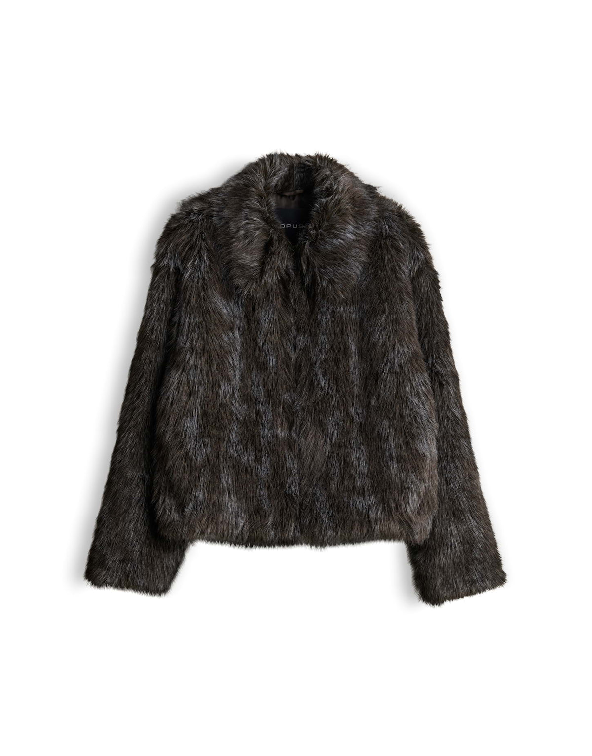 Faux Fur Jacke mit nuancierten Farbspiel Loose Fit Hajula