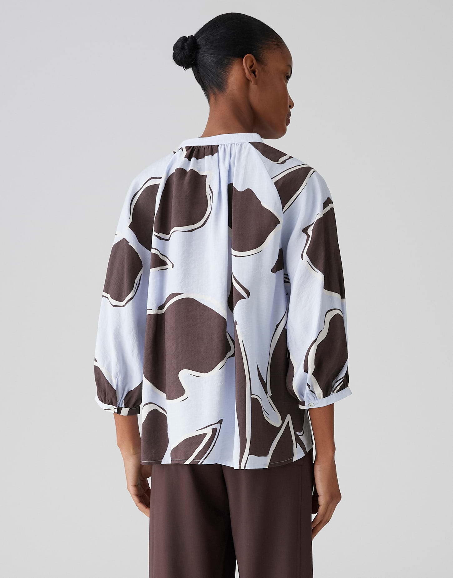 OPUS Feine Printbluse Loose Fit Faloom