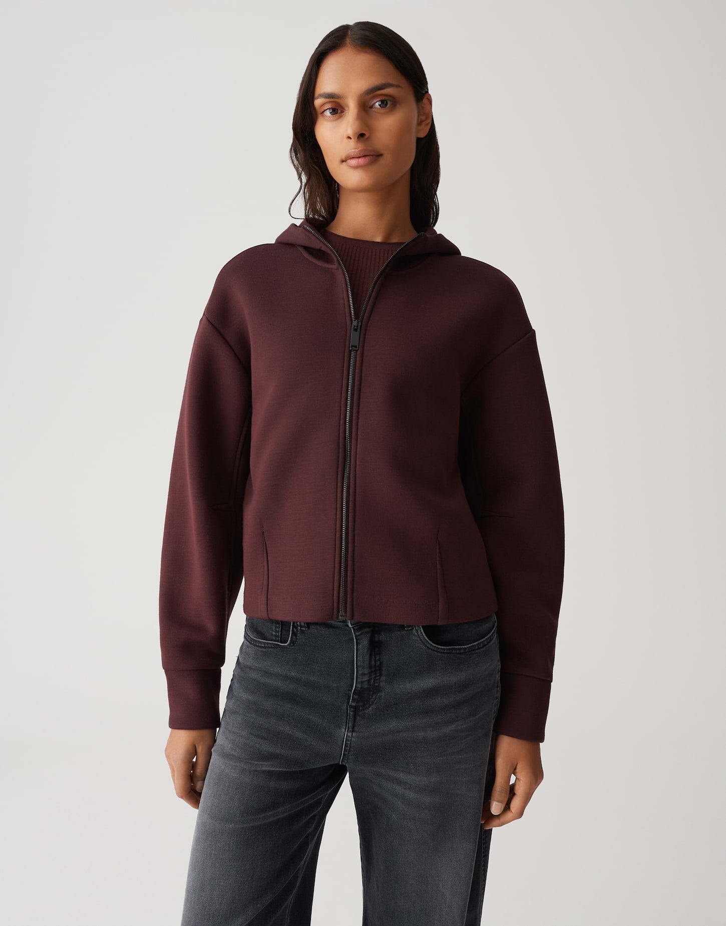 OPUS Sweatjacke im Blousonstil Gulnora