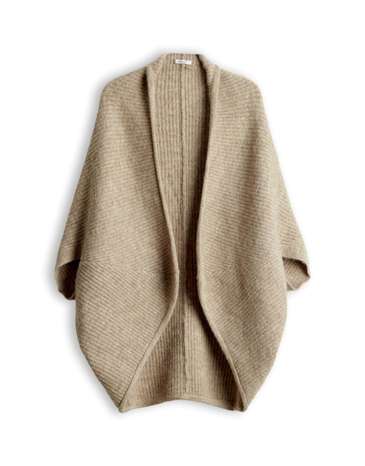 Strickcape aus weicher Rippstruktur Amaryllis soft