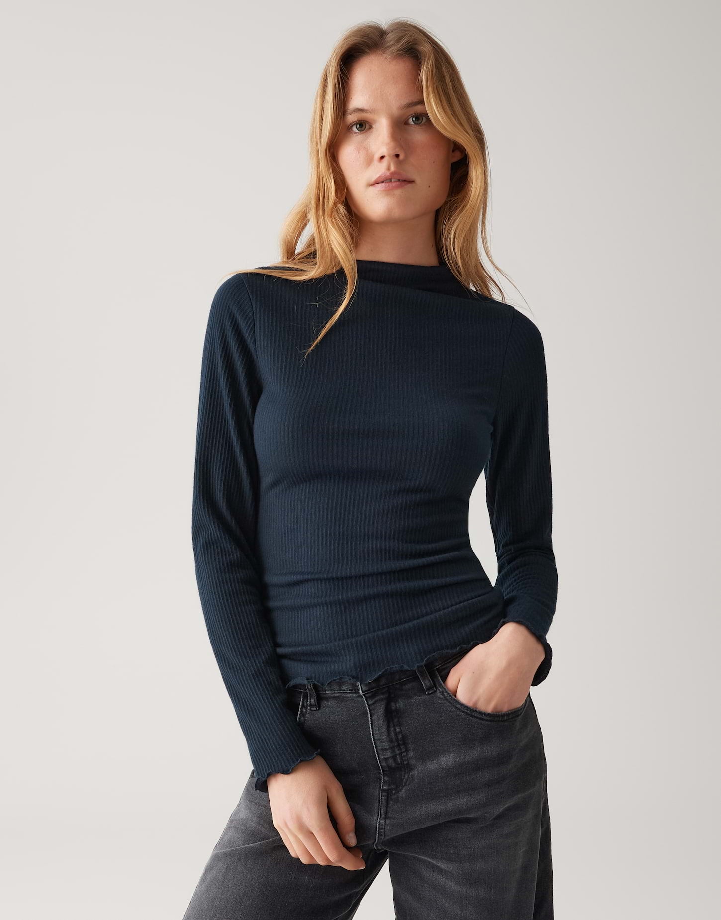 OPUS Shirt mit elastischer Rippenstruktur Somanzi
