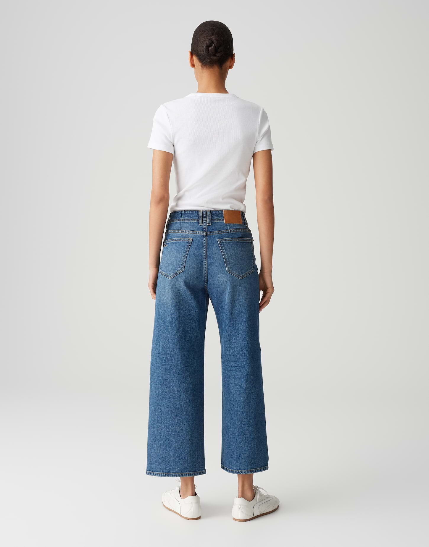 Opus Damen Wide Leg Jeans Lanah