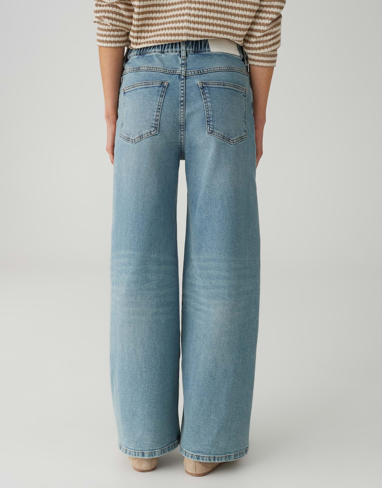 OPUS Palazzo Jeans mit Komfortbund Mid Rise Miva retro