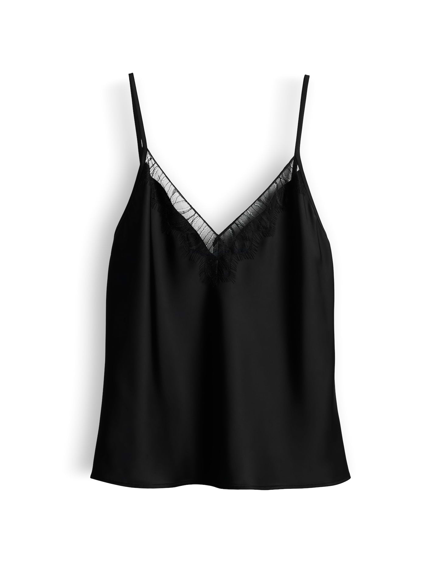 someday zartes Spitzentop aus Satin Regular Fit Zabelle