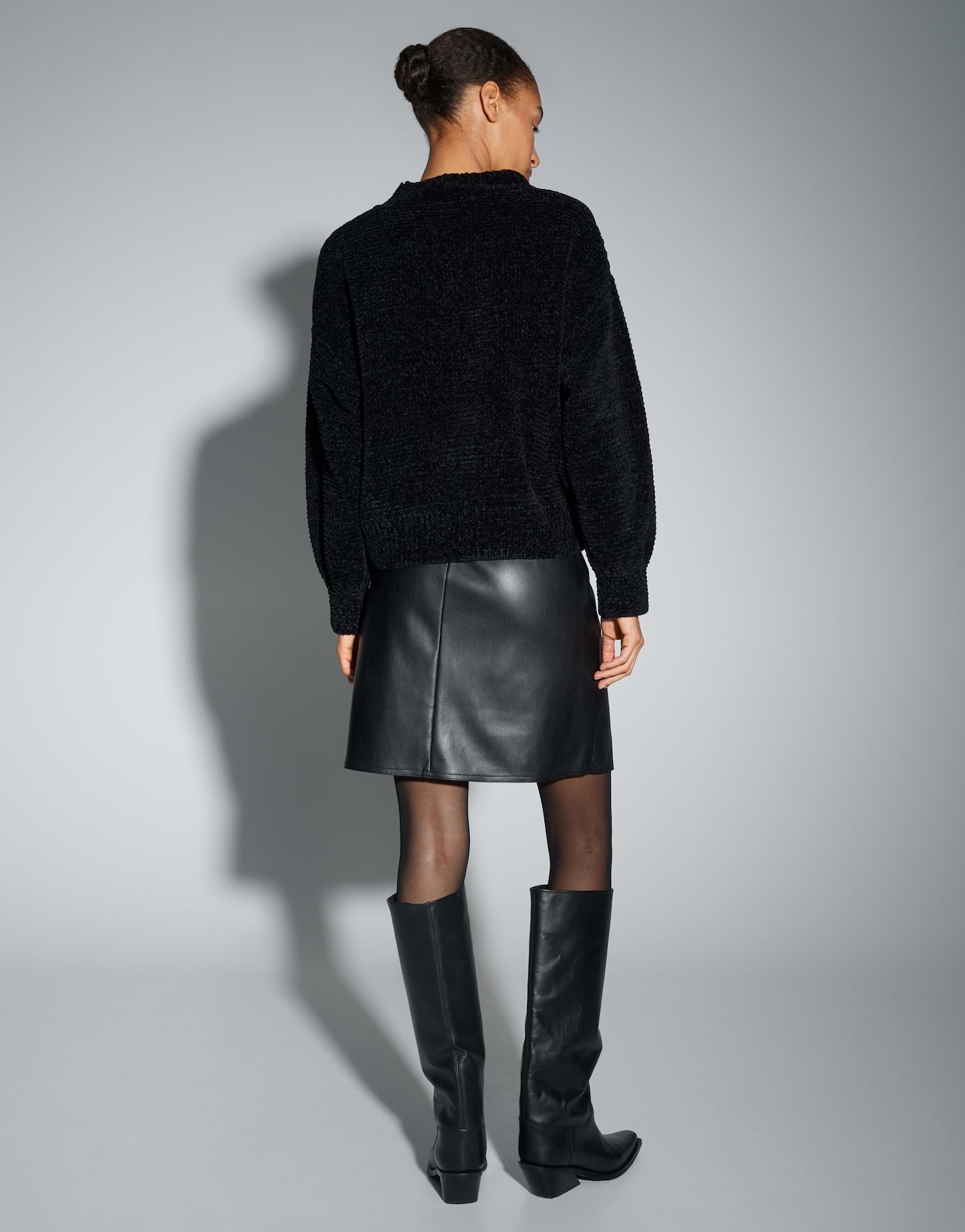 OPUS Regular Strickpullover aus Chenillegarn Paltina