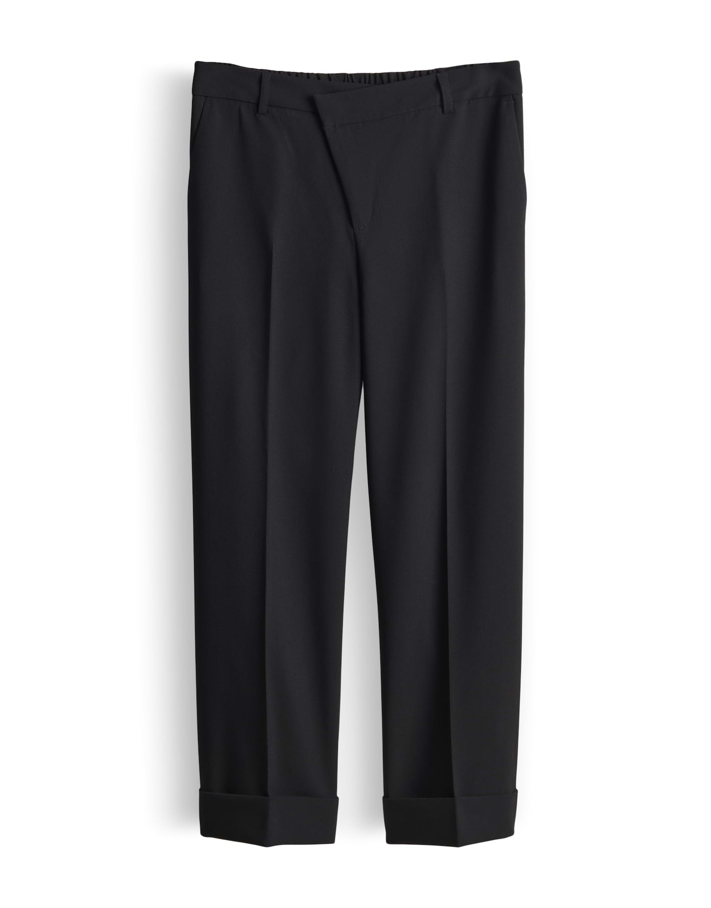 OPUS City Pants aus elastischem Viskosemix Meeri crisscross