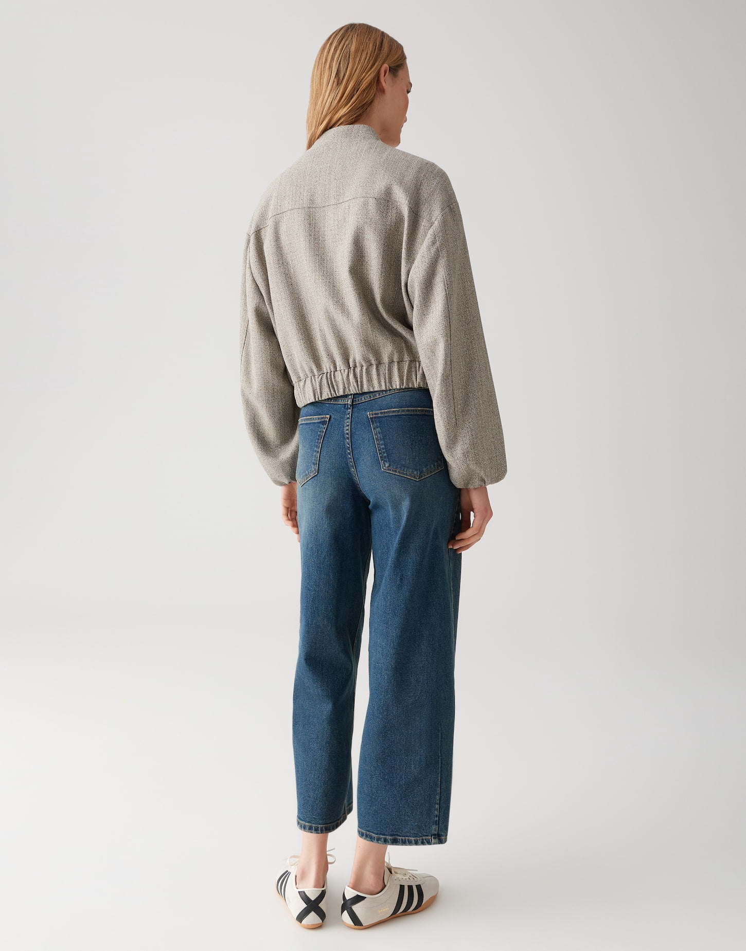 OPUS Regular Blouson im Fischgratmuster Jalea herringbone