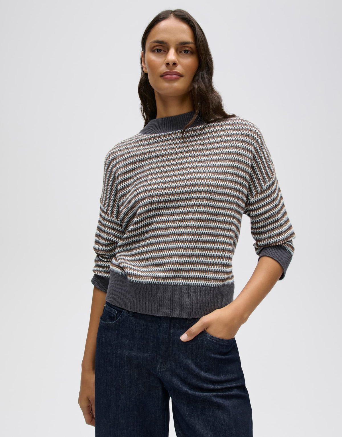 Mehrfarbiger Pullover Regular Fit Peipina