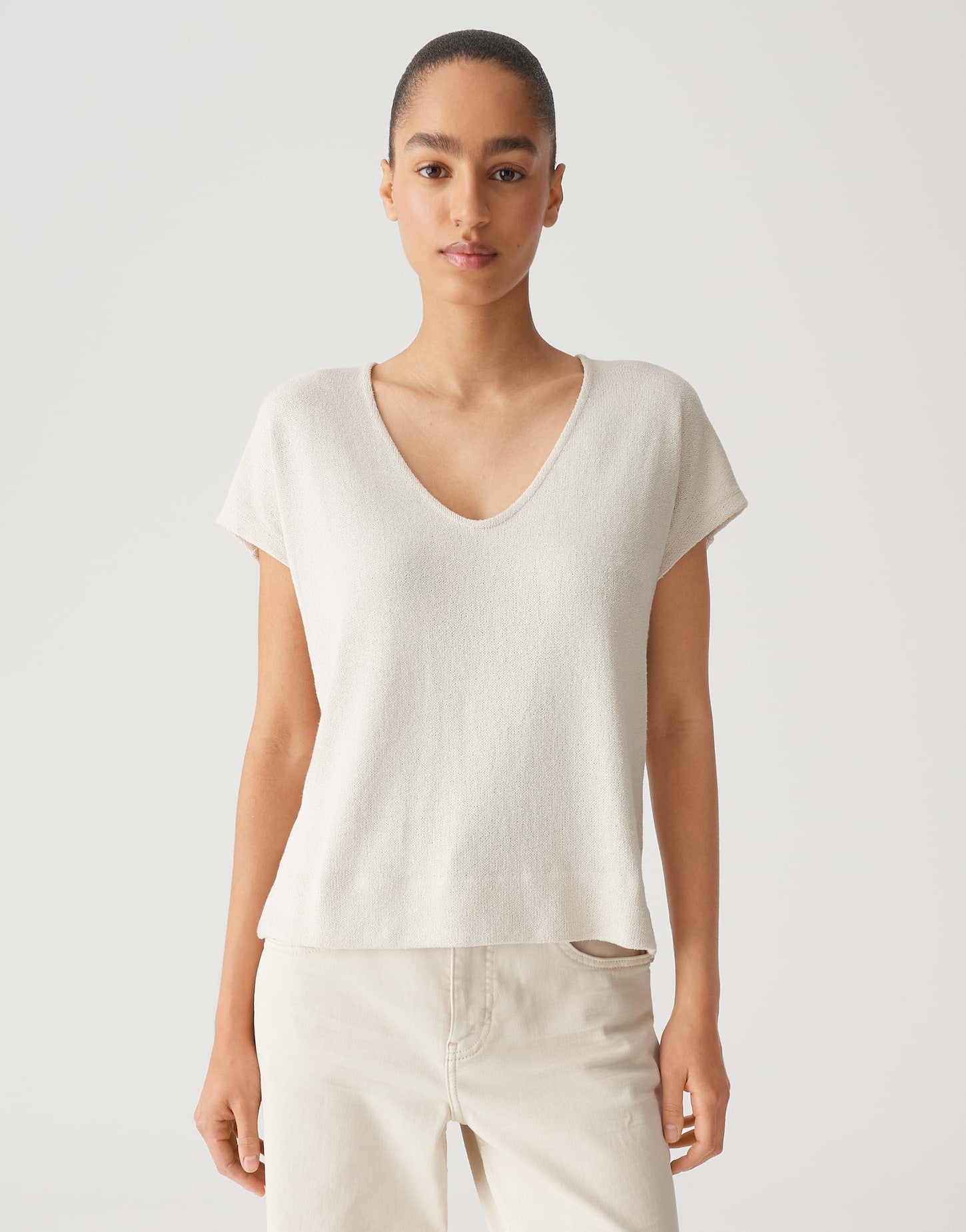 OPUS Boxy Fit Shirt mit Crash Effekt SIRUKUS