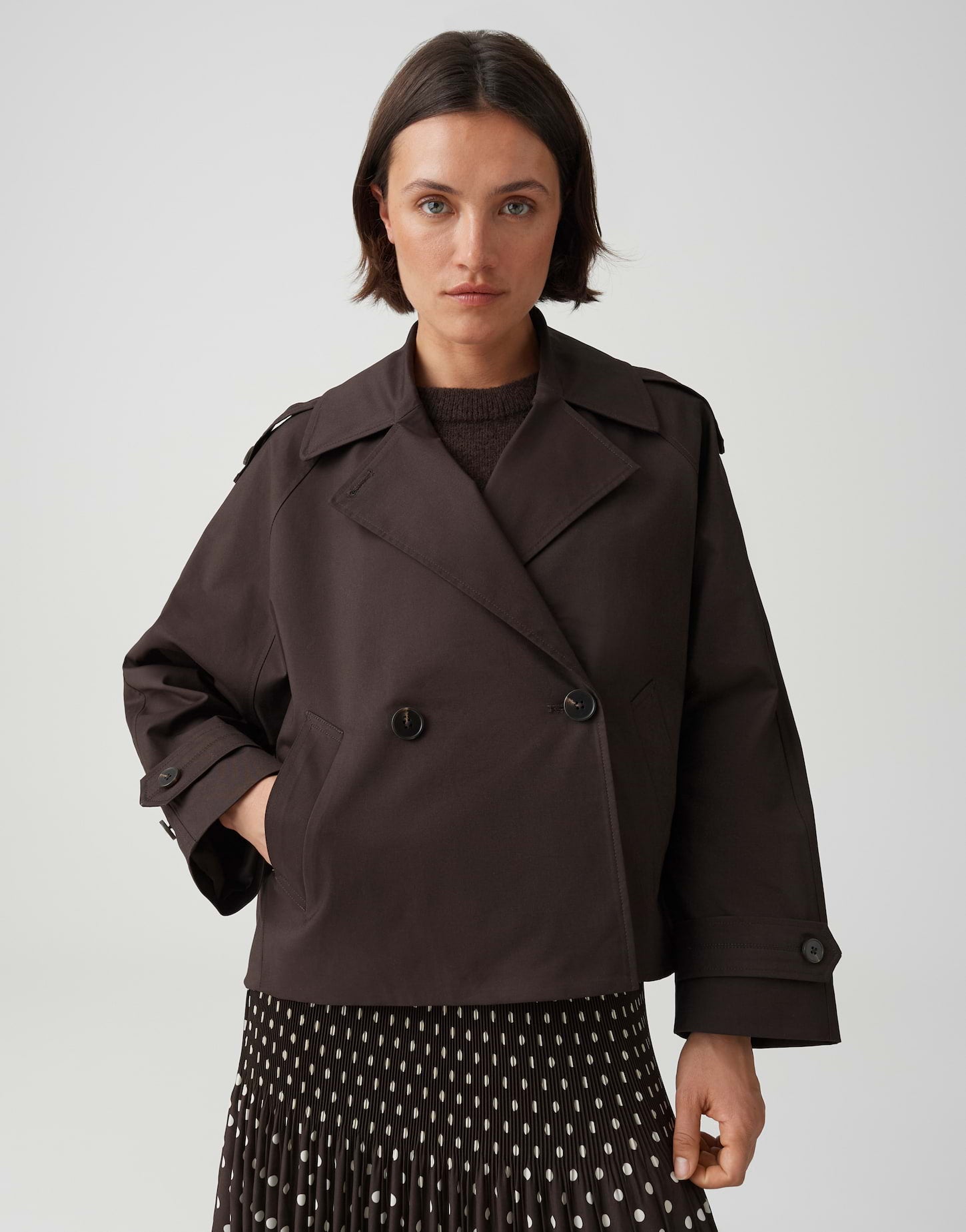 OPUS Trenchjacke Loose Fit Haweni