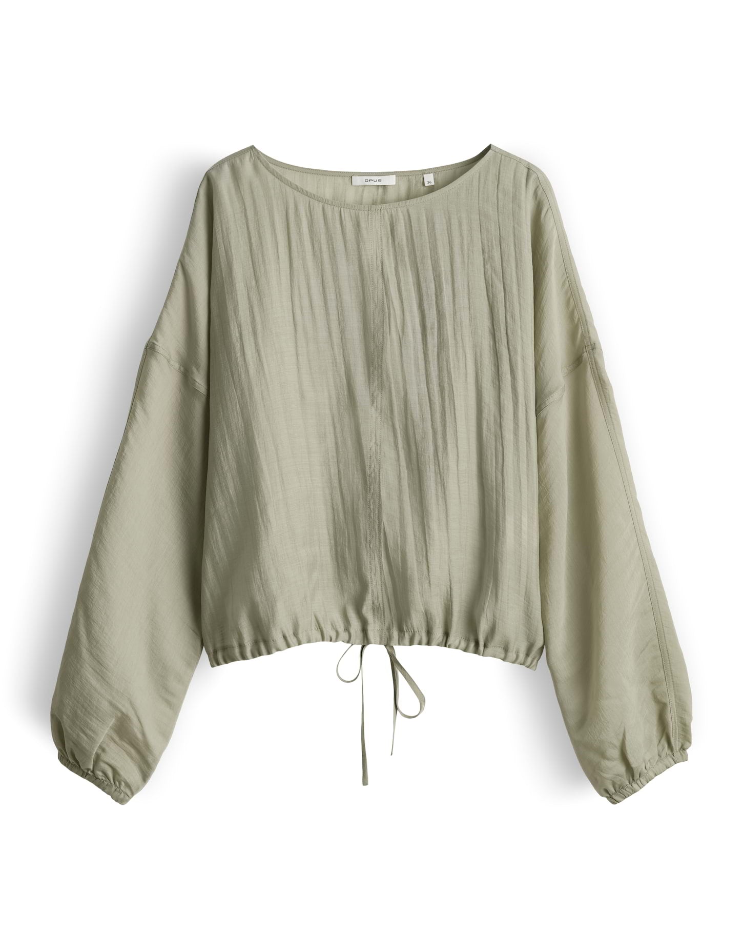 OPUS Semitransparente Bluse mit Tunnelzug Loose Fit Filla