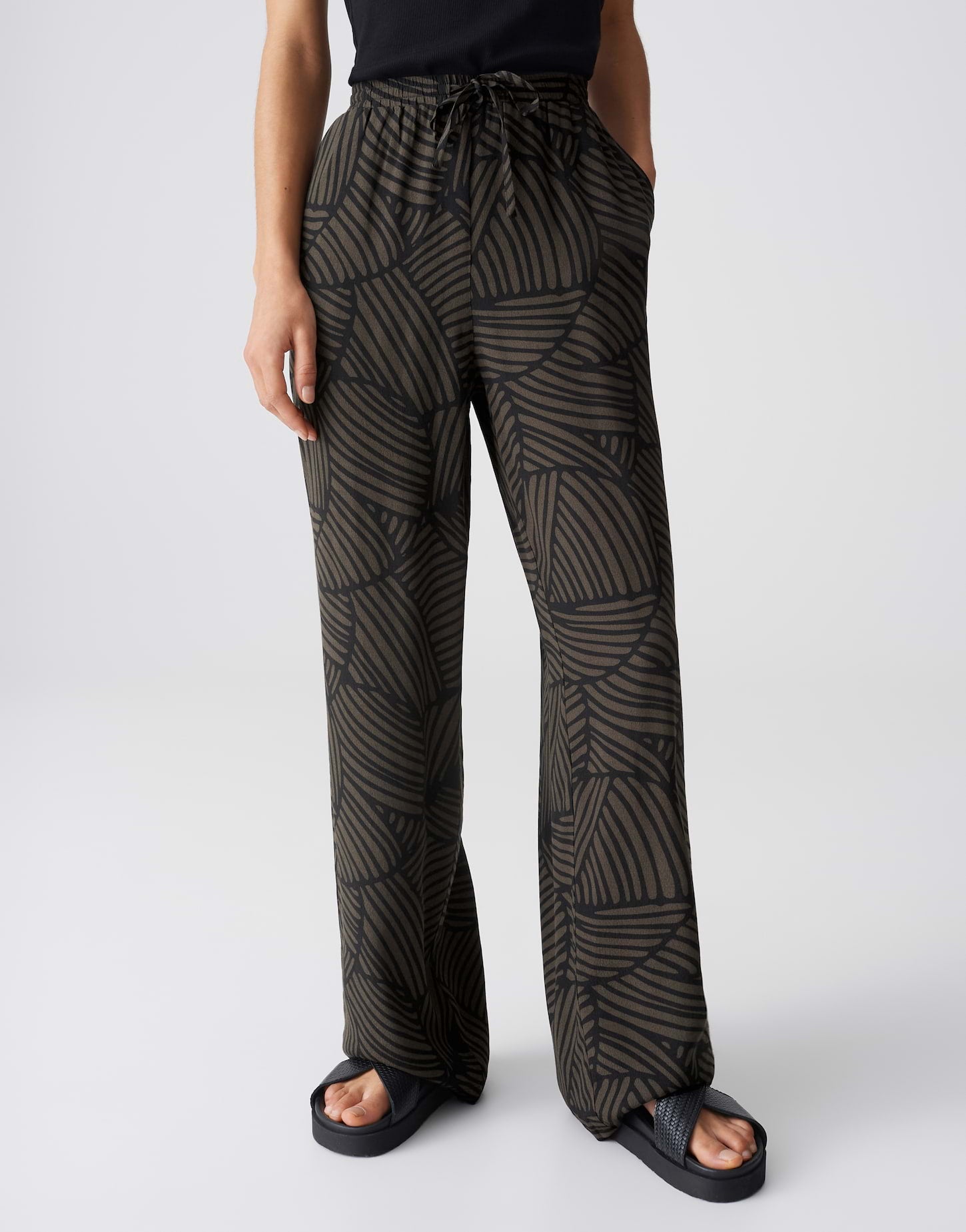OPUS Wide Leg Pants Marou botanical