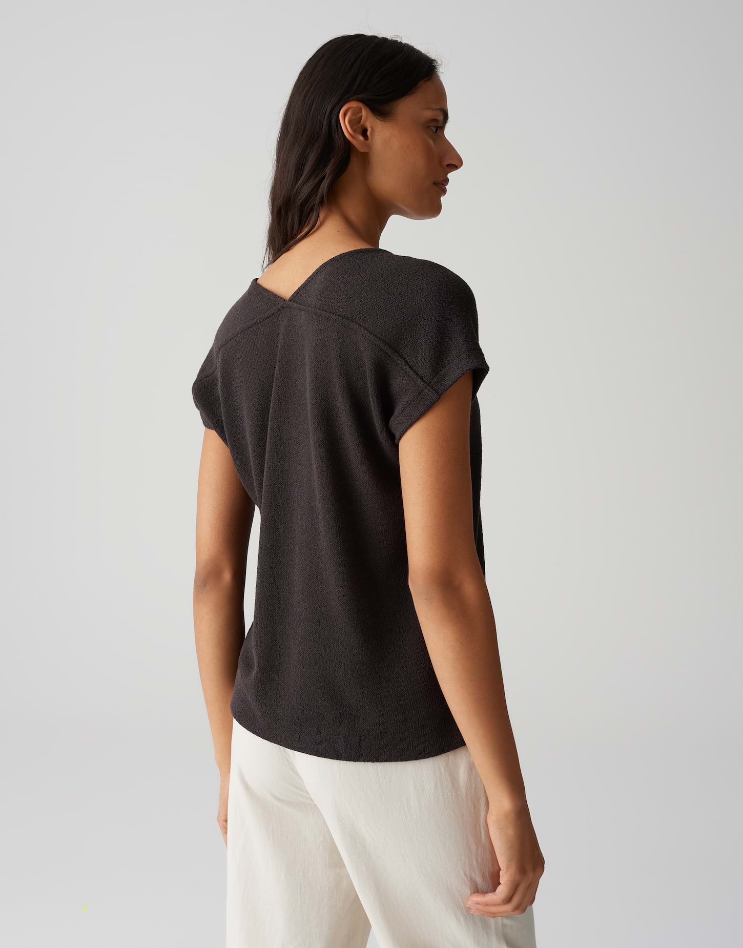 OPUS Boxy Fit Shirt in Feinstrickoptik Sirukus