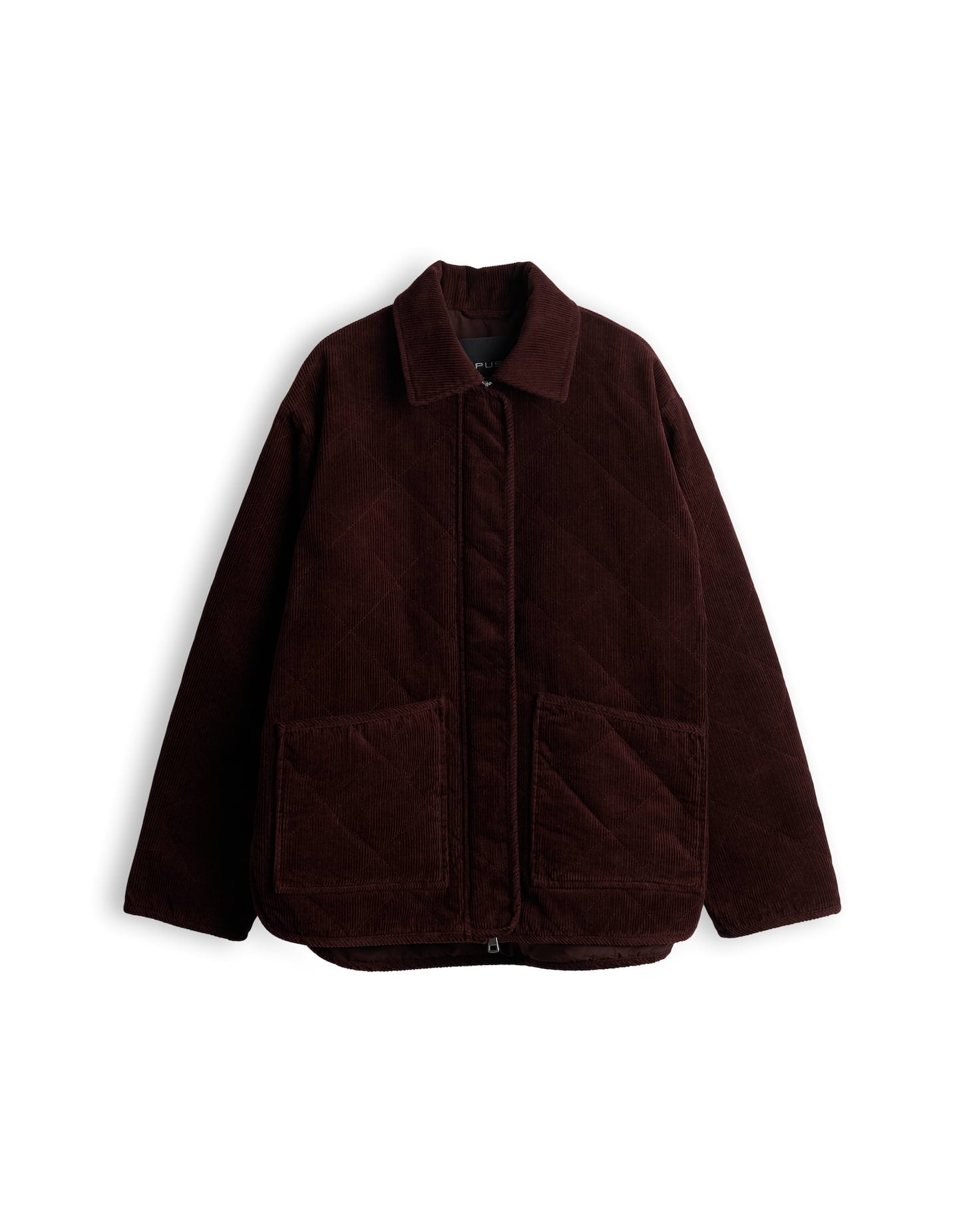 Cordjacke mit Diamant Steppung Loose Fit Hekordi