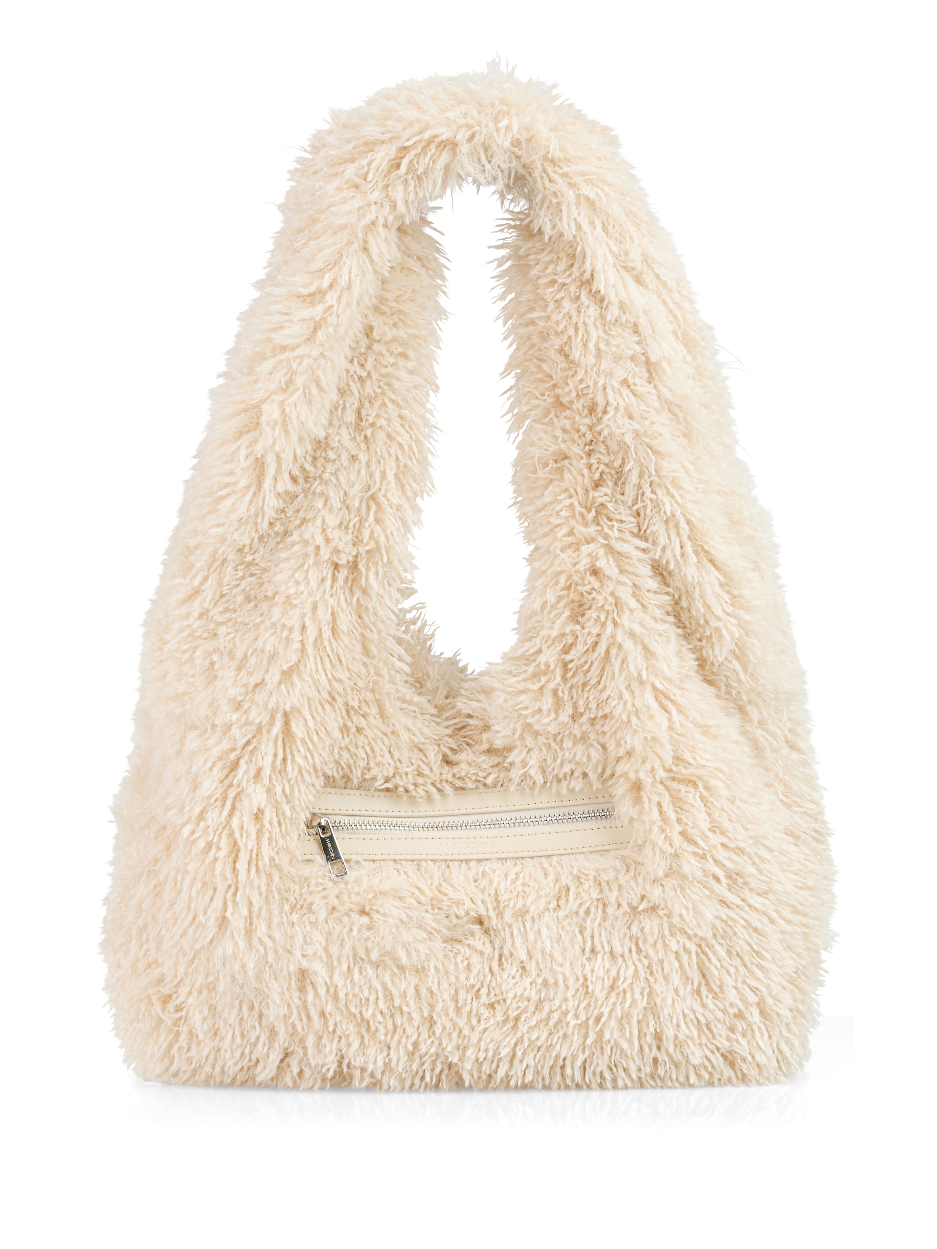 Marc Cain Schultertasche in Hundefell-Optik