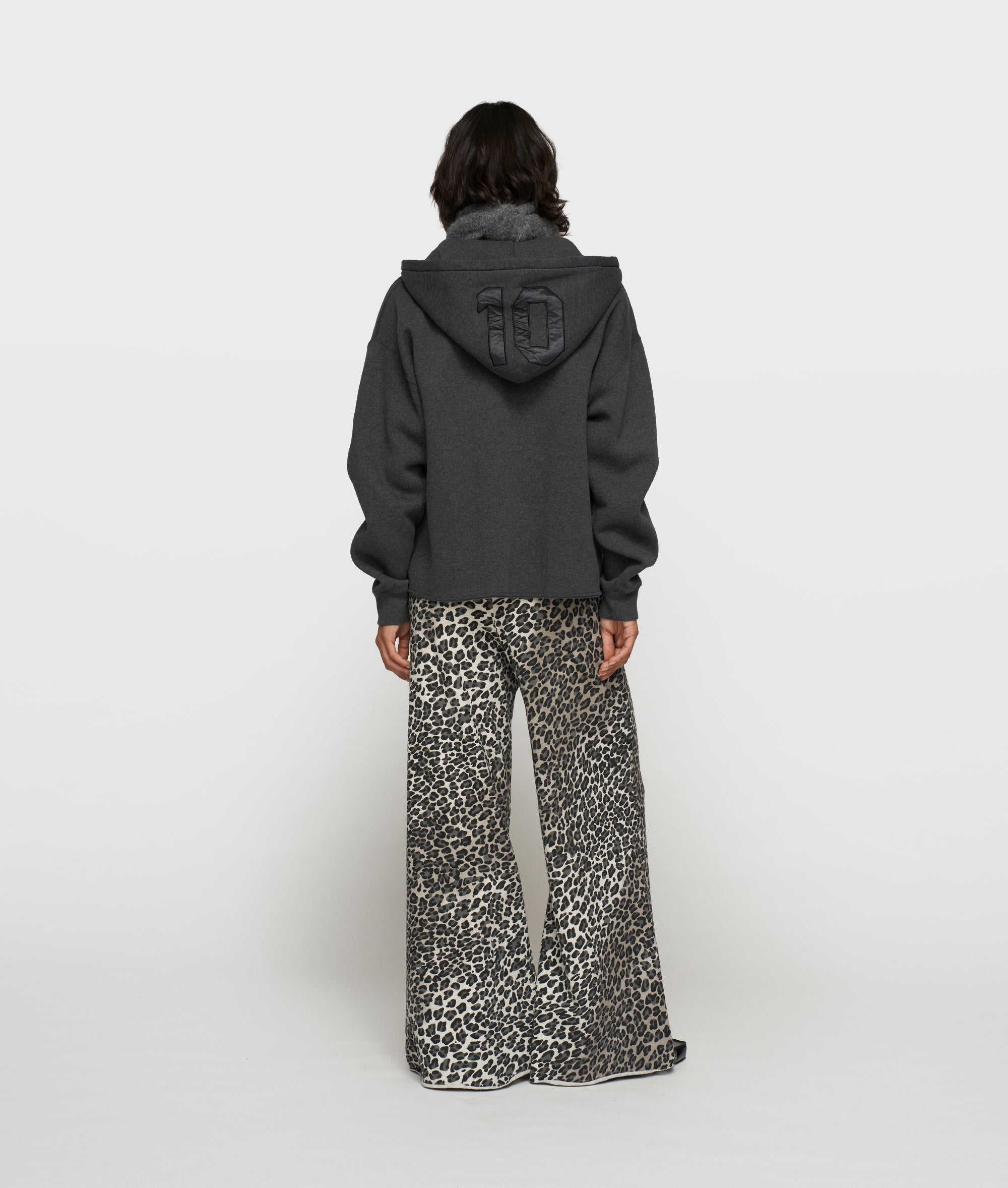 10DAYS Hose wide leg jogger leopard