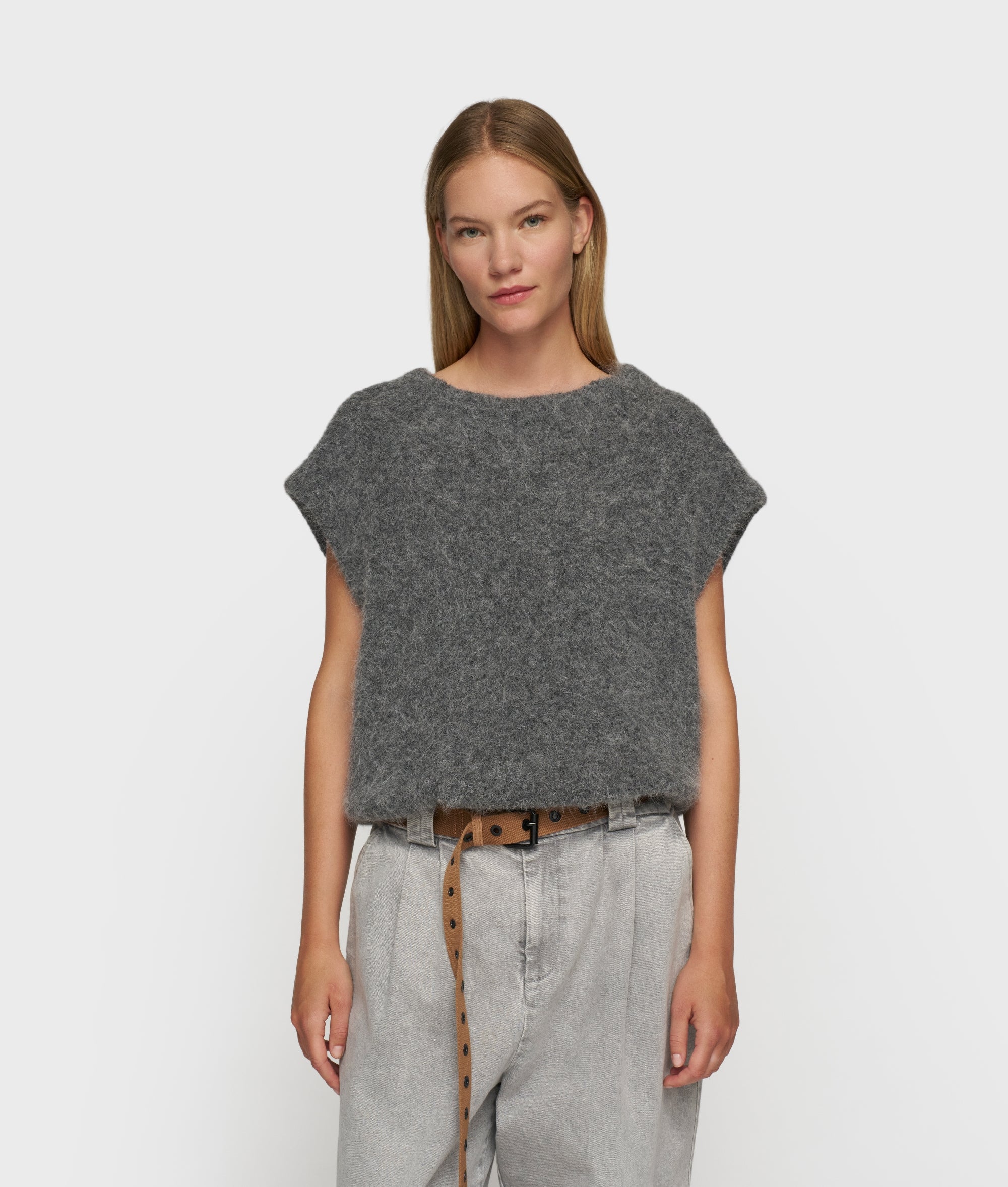 10Days Pullover balloon hairy knit top