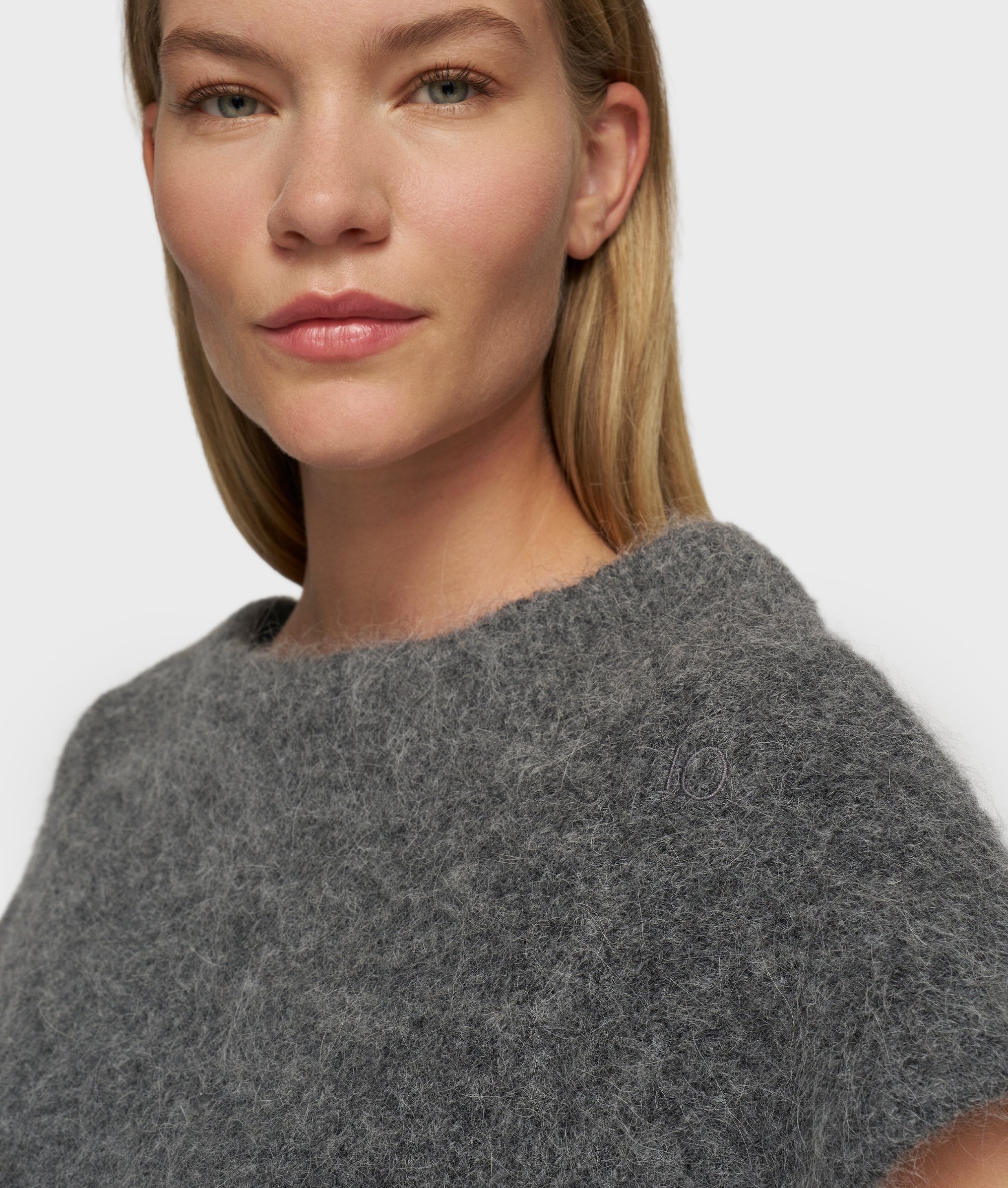 10Days Pullover balloon hairy knit top