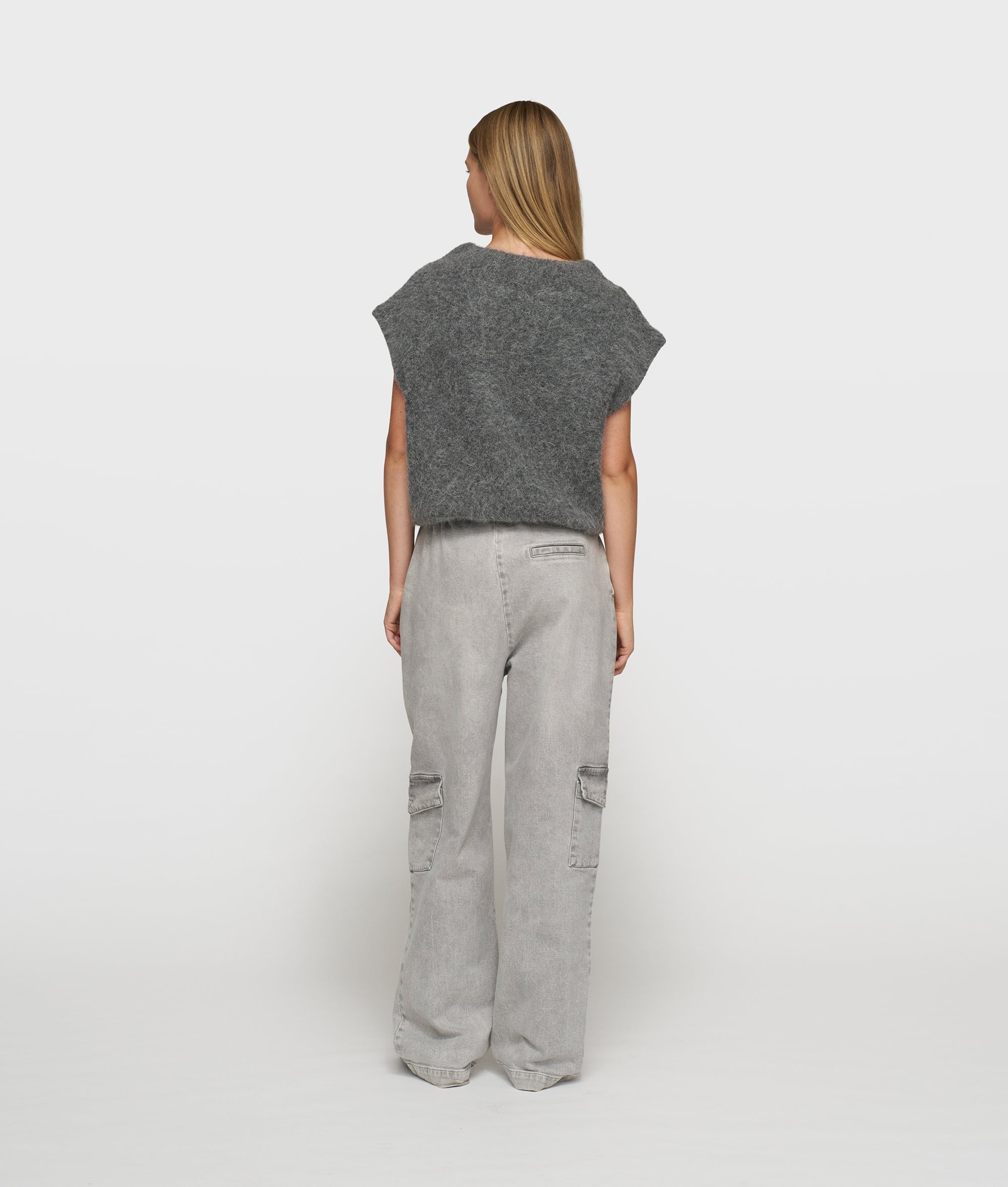 10Days Pullover balloon hairy knit top