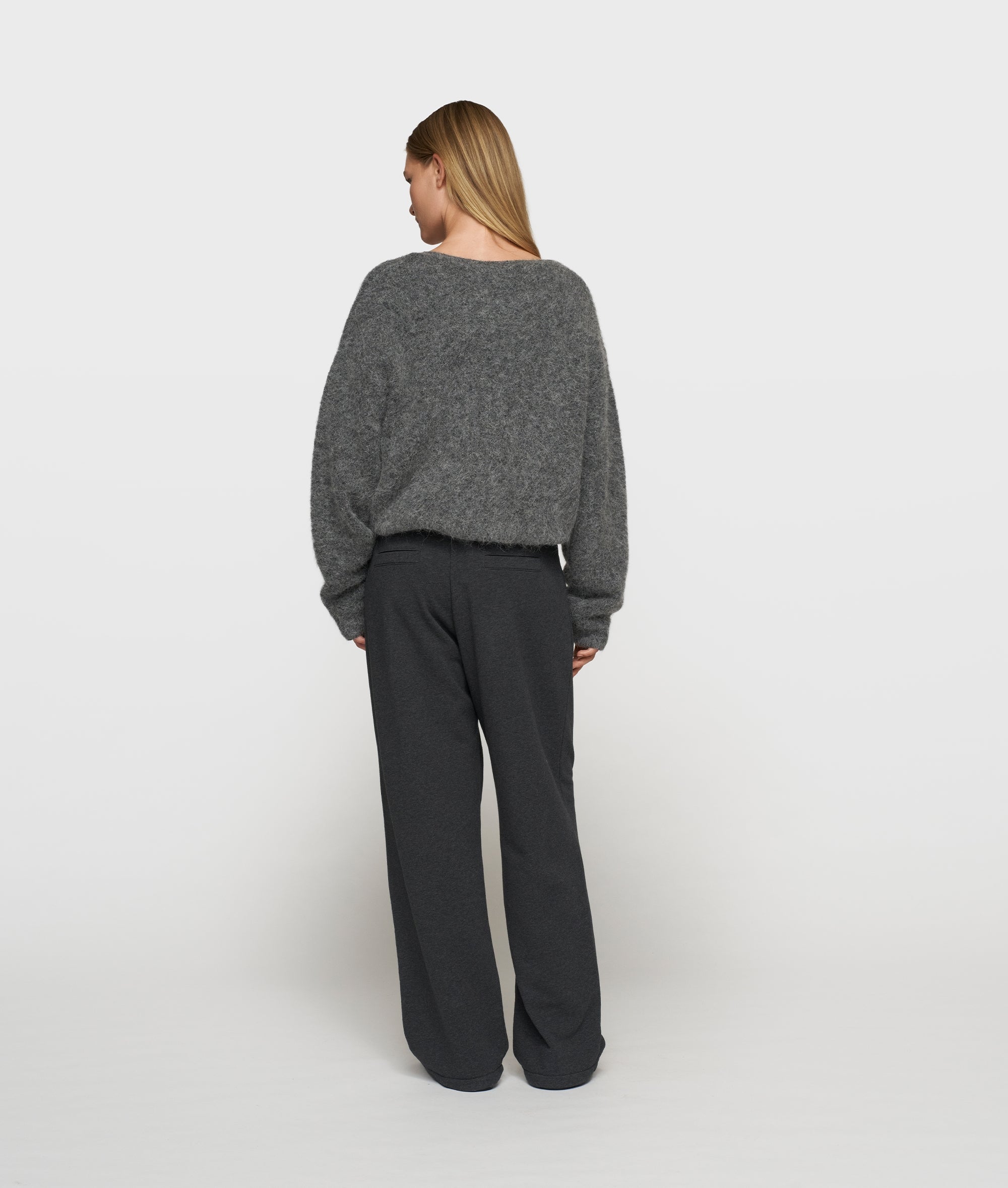 10Days pleat hairy knit sweater