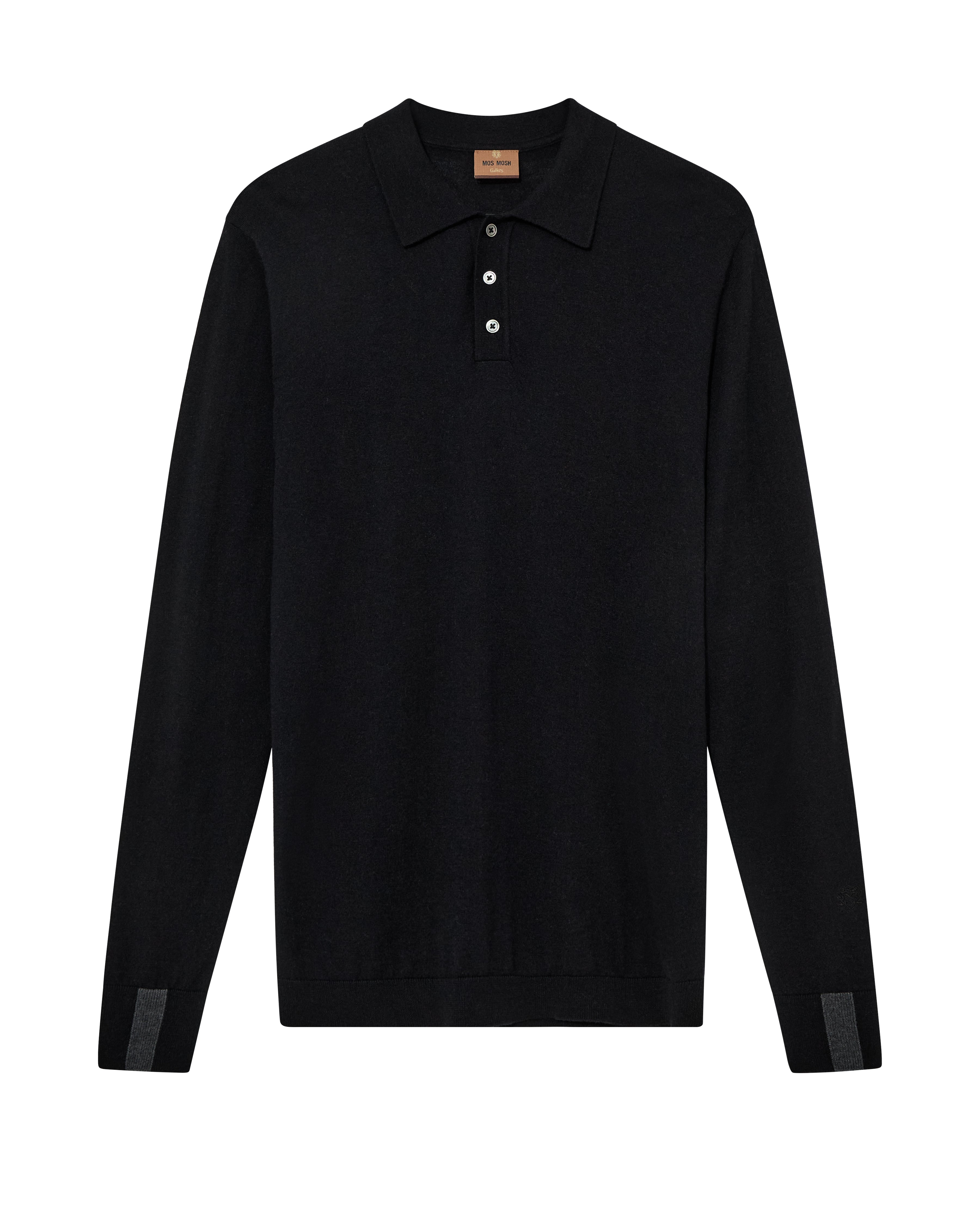MOS MOSH Soft Langarm Polo Knit MMGAdam