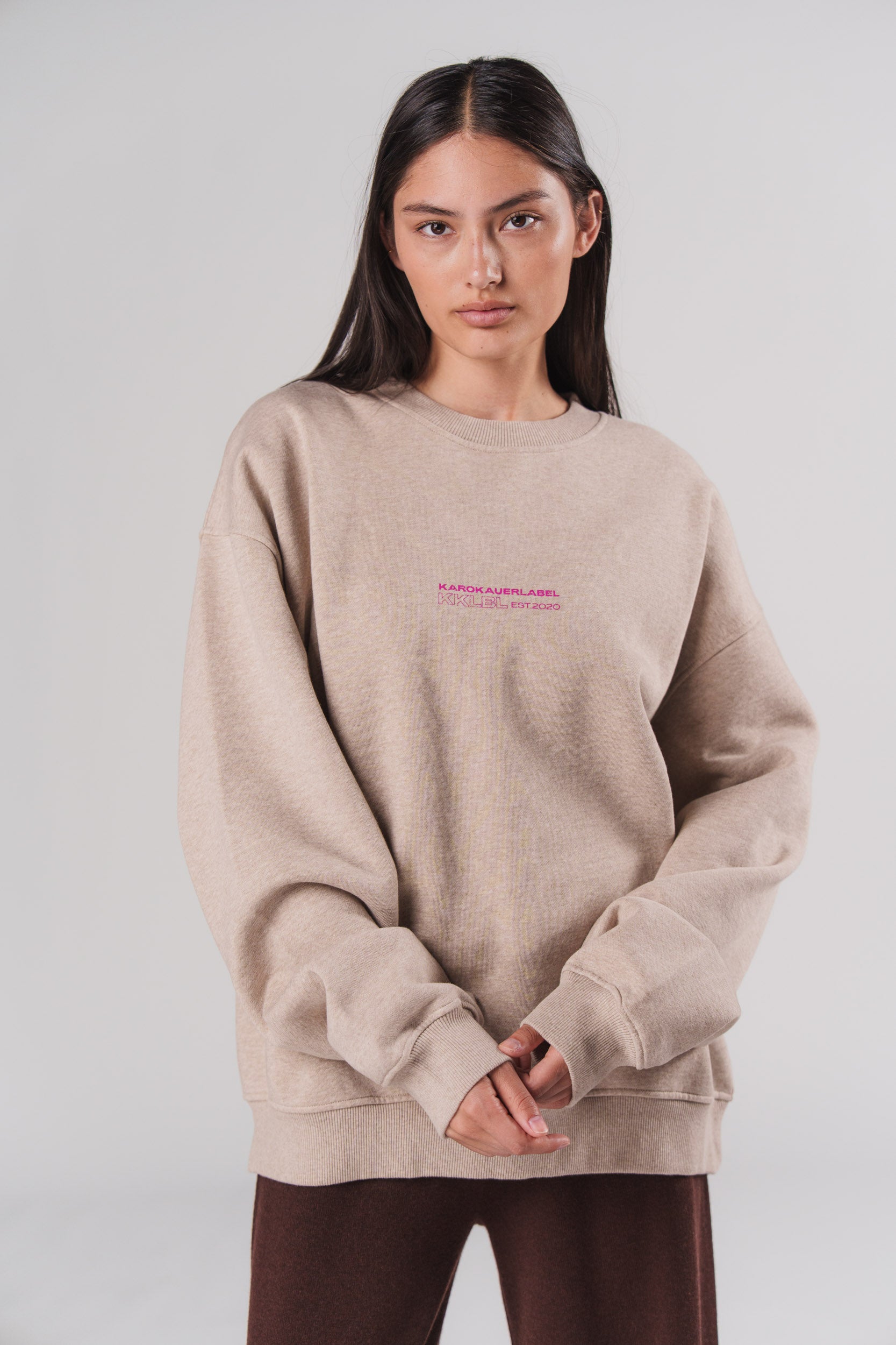 Karo Kauer Sweater Legacy Beige Melange