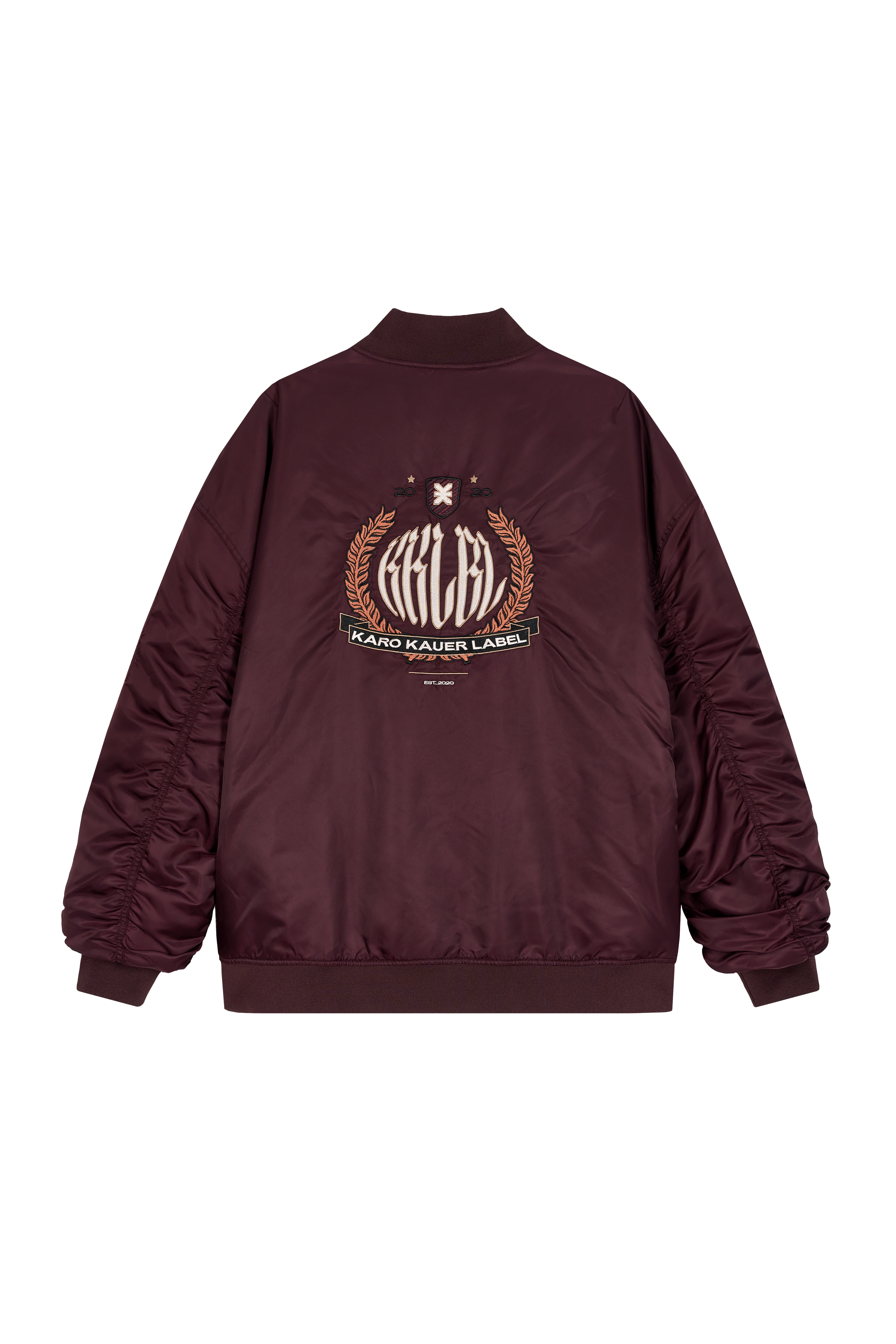 Karo Kauer Bomber Jacket Plum