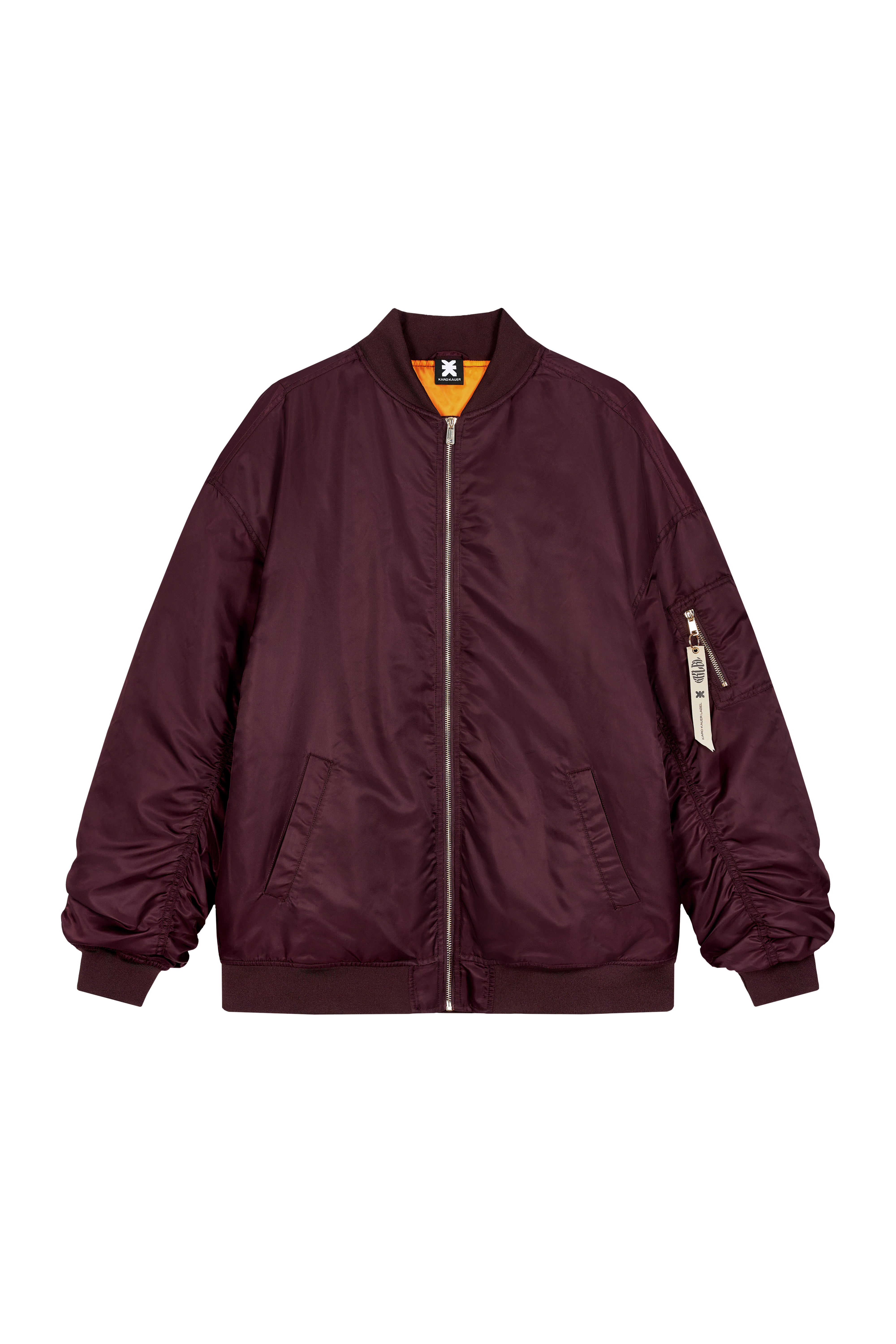 Karo Kauer Bomber Jacket Plum