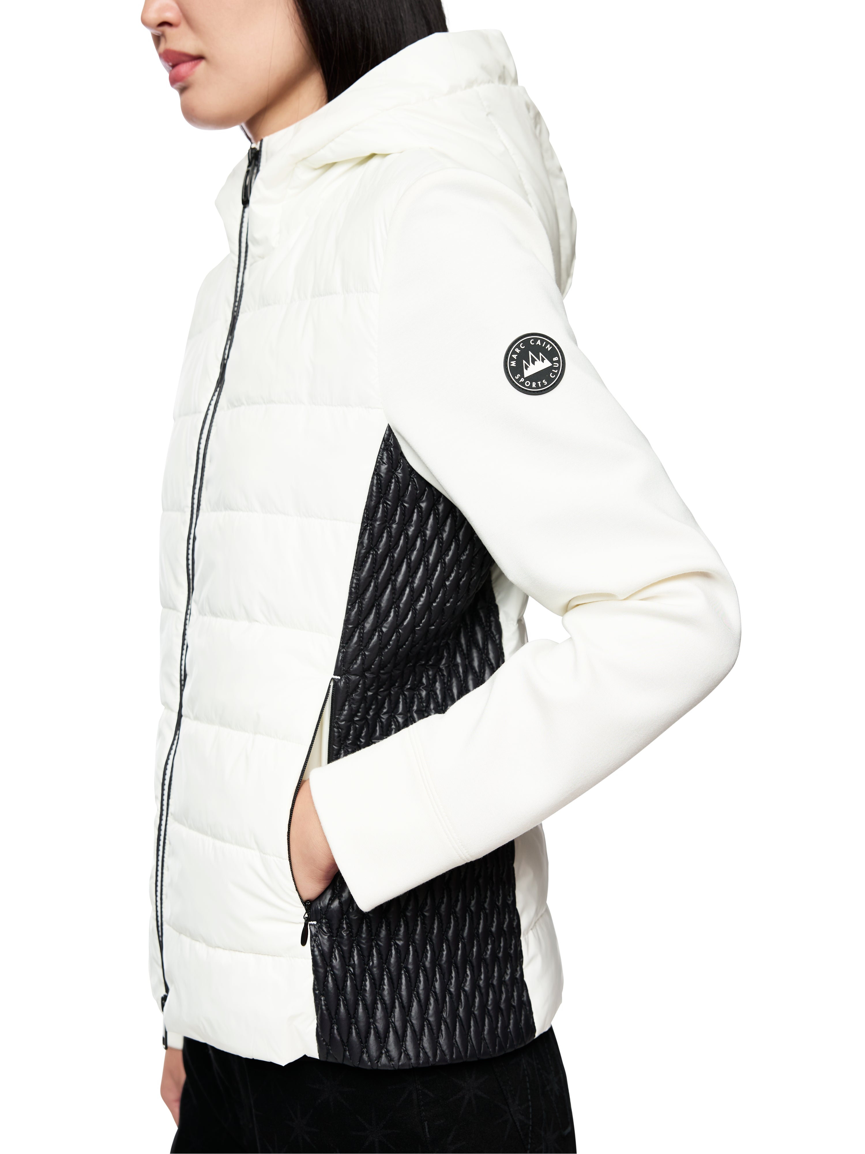 Marc Cain Jacke mit Fake-Daune und Kapuze