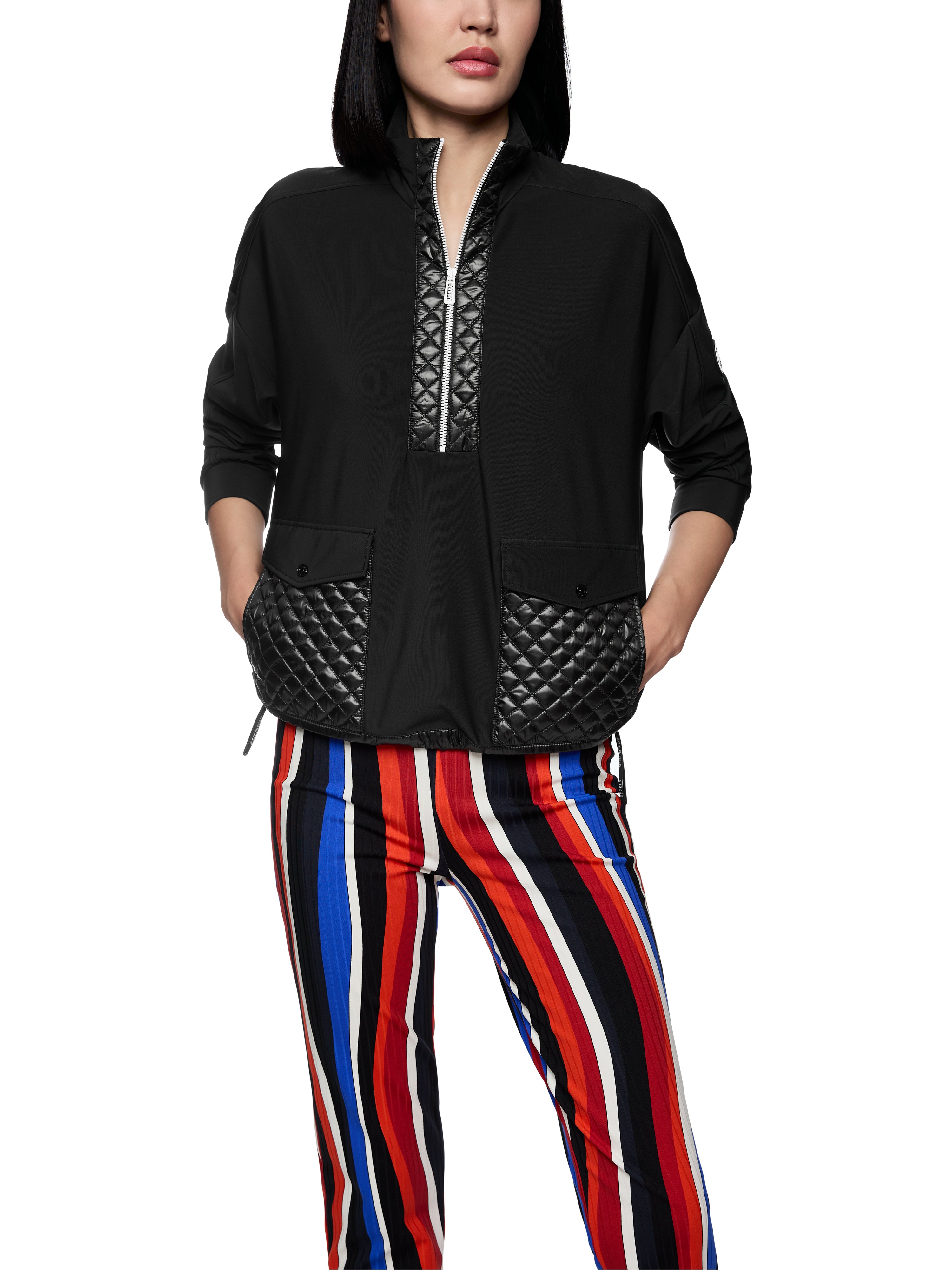 Marc Cain Sweatshirt mit Stehkragen und Taschen