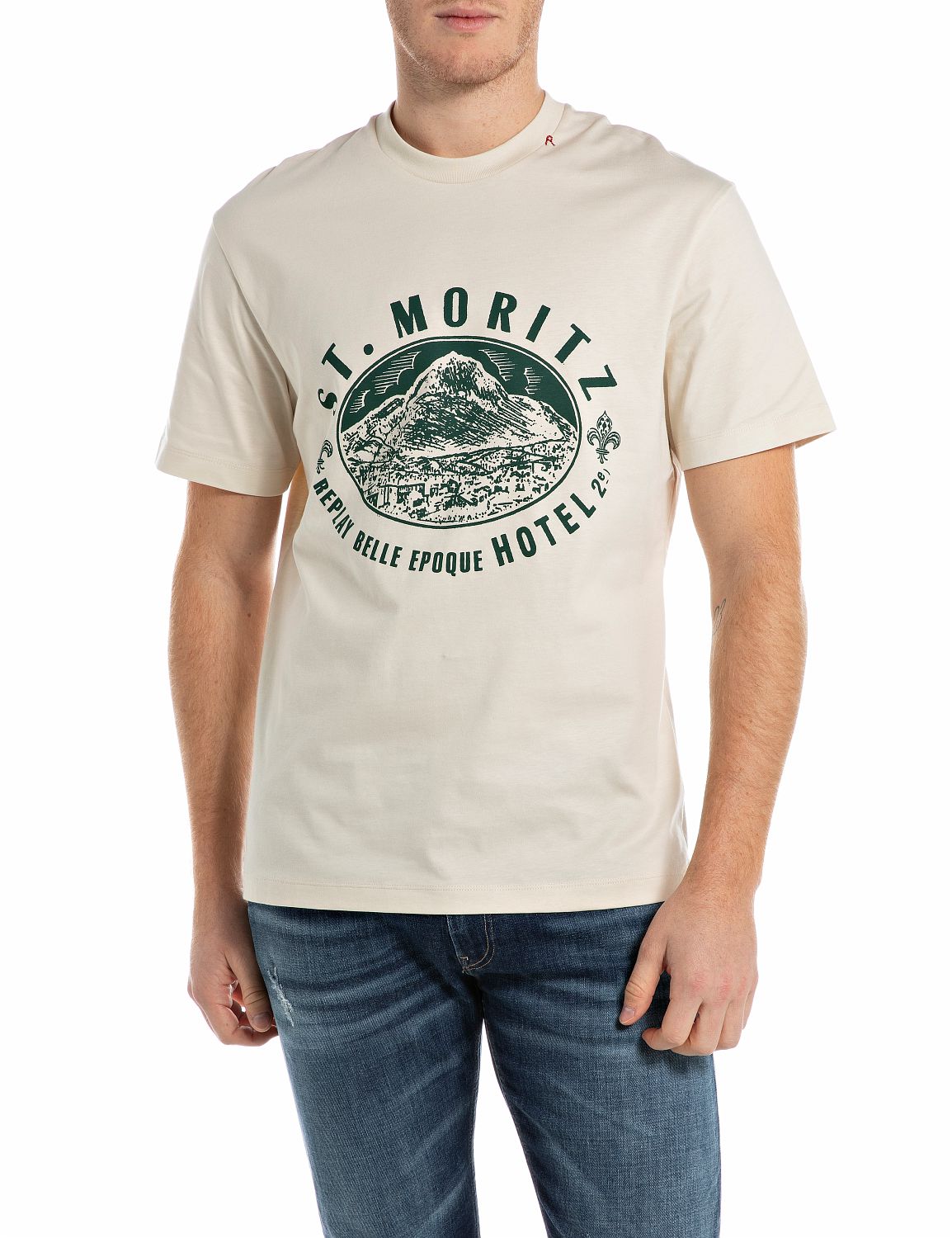 Replay T-Shirt relaxed fit mit Druck M3281