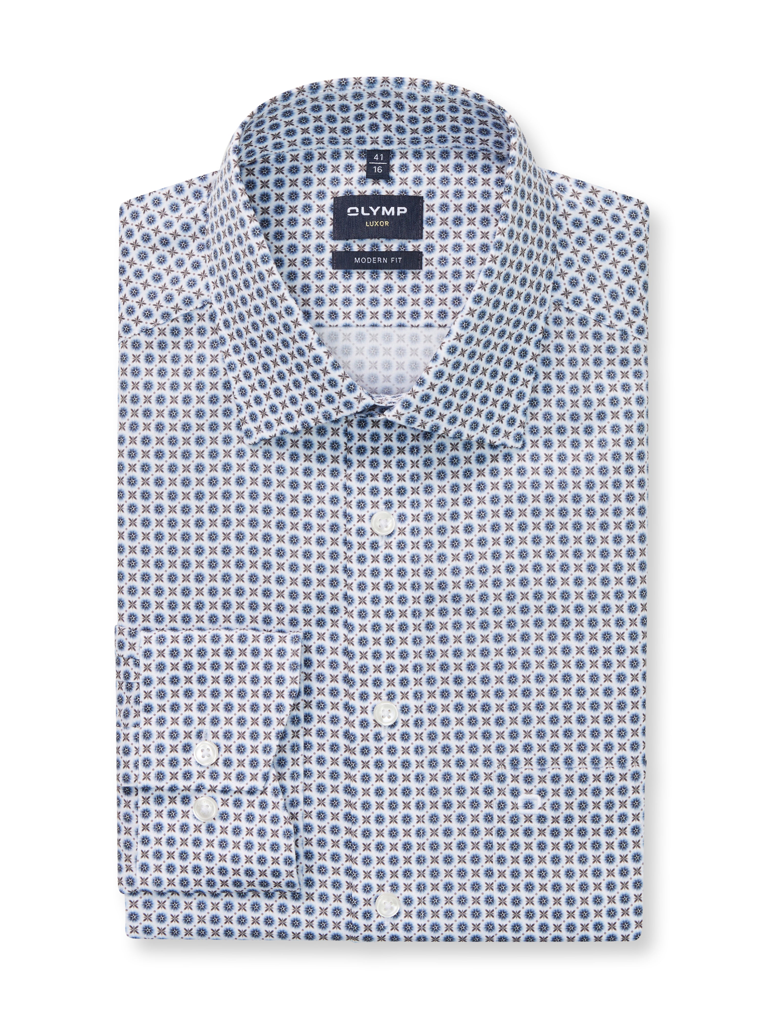 OLYMP Businesshemd Luxor, modern fit, Marine