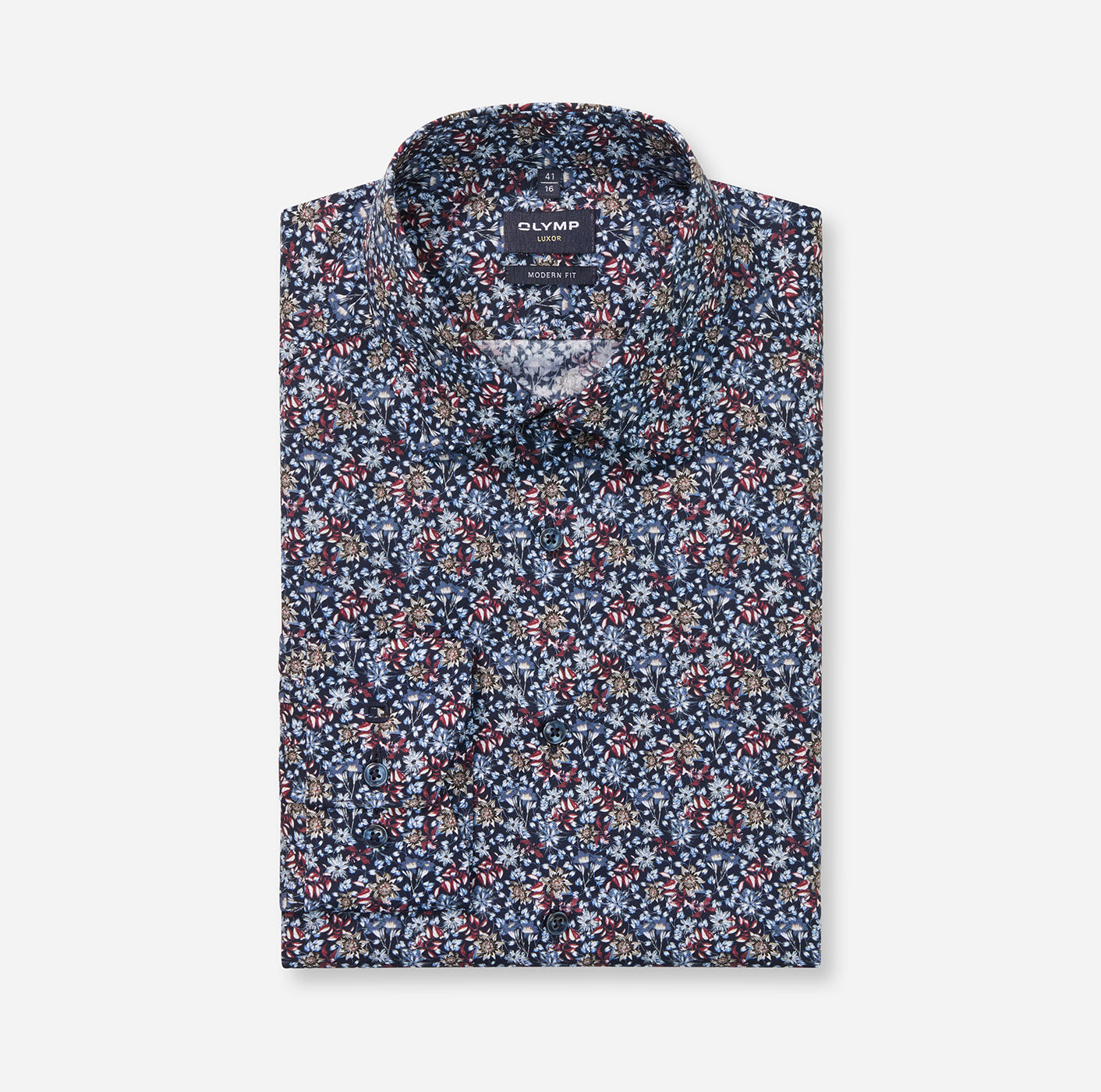 OLYMP Businesshemd Luxor, modern fit, Marine