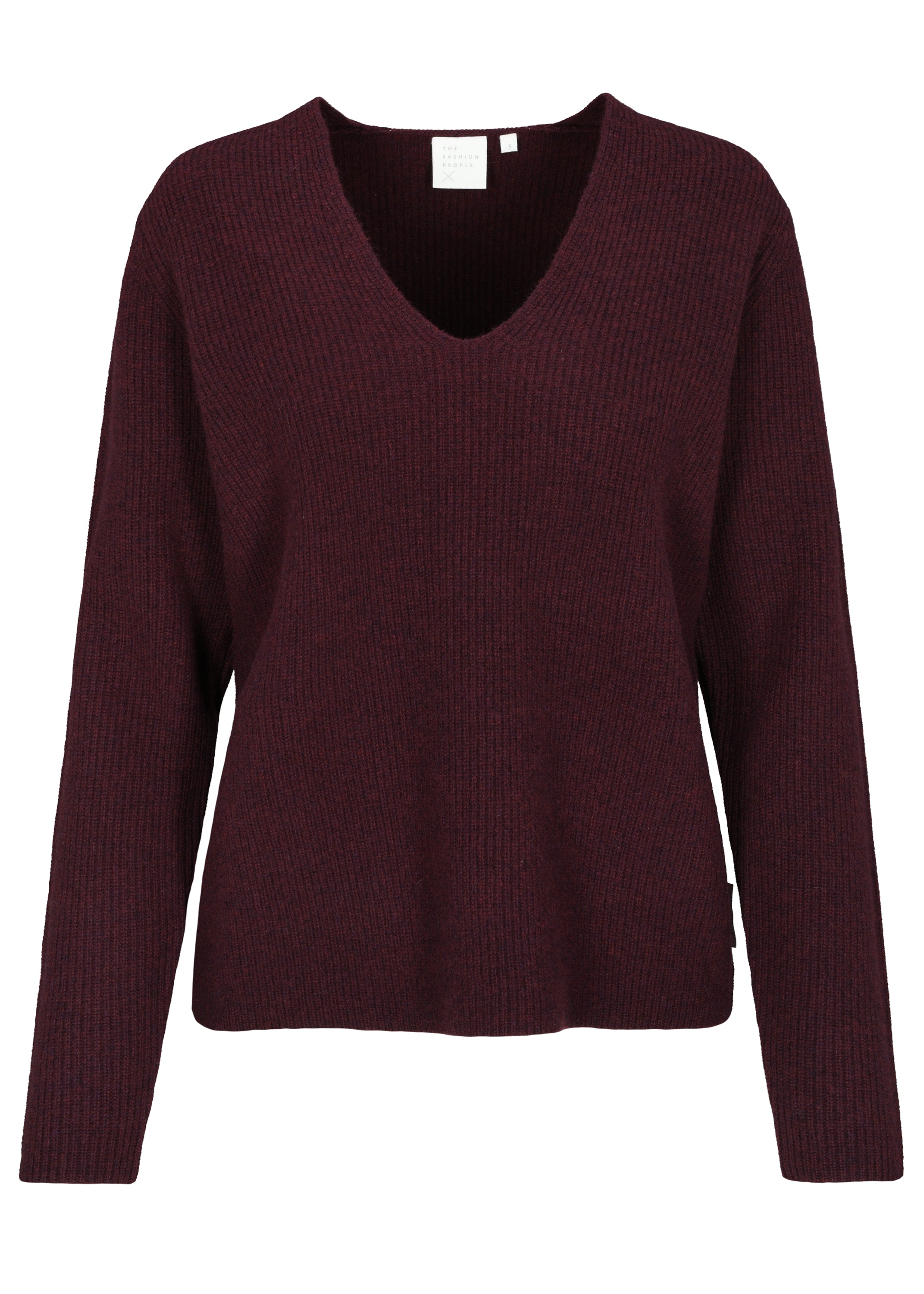 The Fashion People Chunky Merino V-Neck Pullover