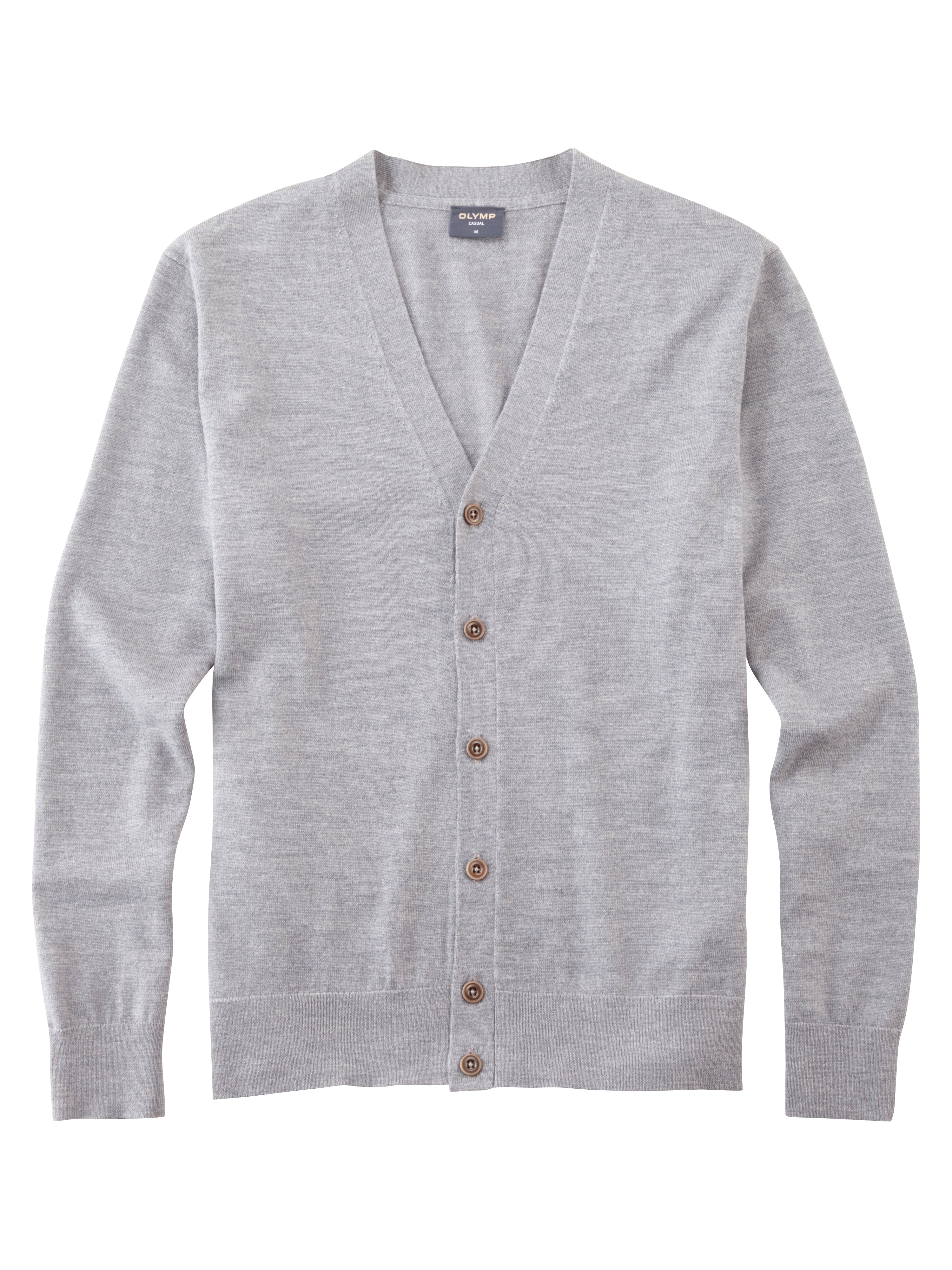 OLYMP Casual Strickjacke aus Merinowolle