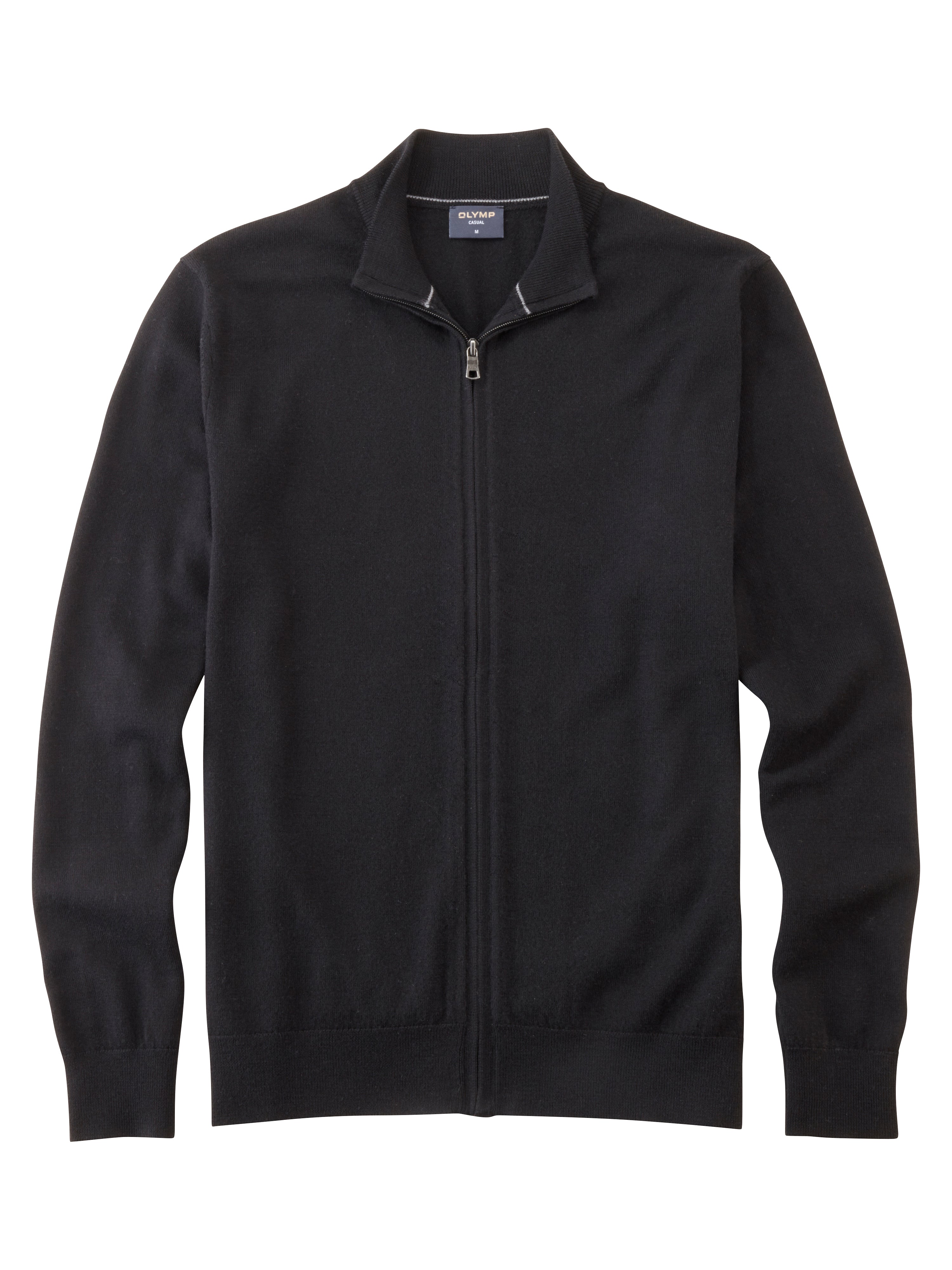 OLYMP Casual Strick Strickjacke mit verdecktem Reißverschluss