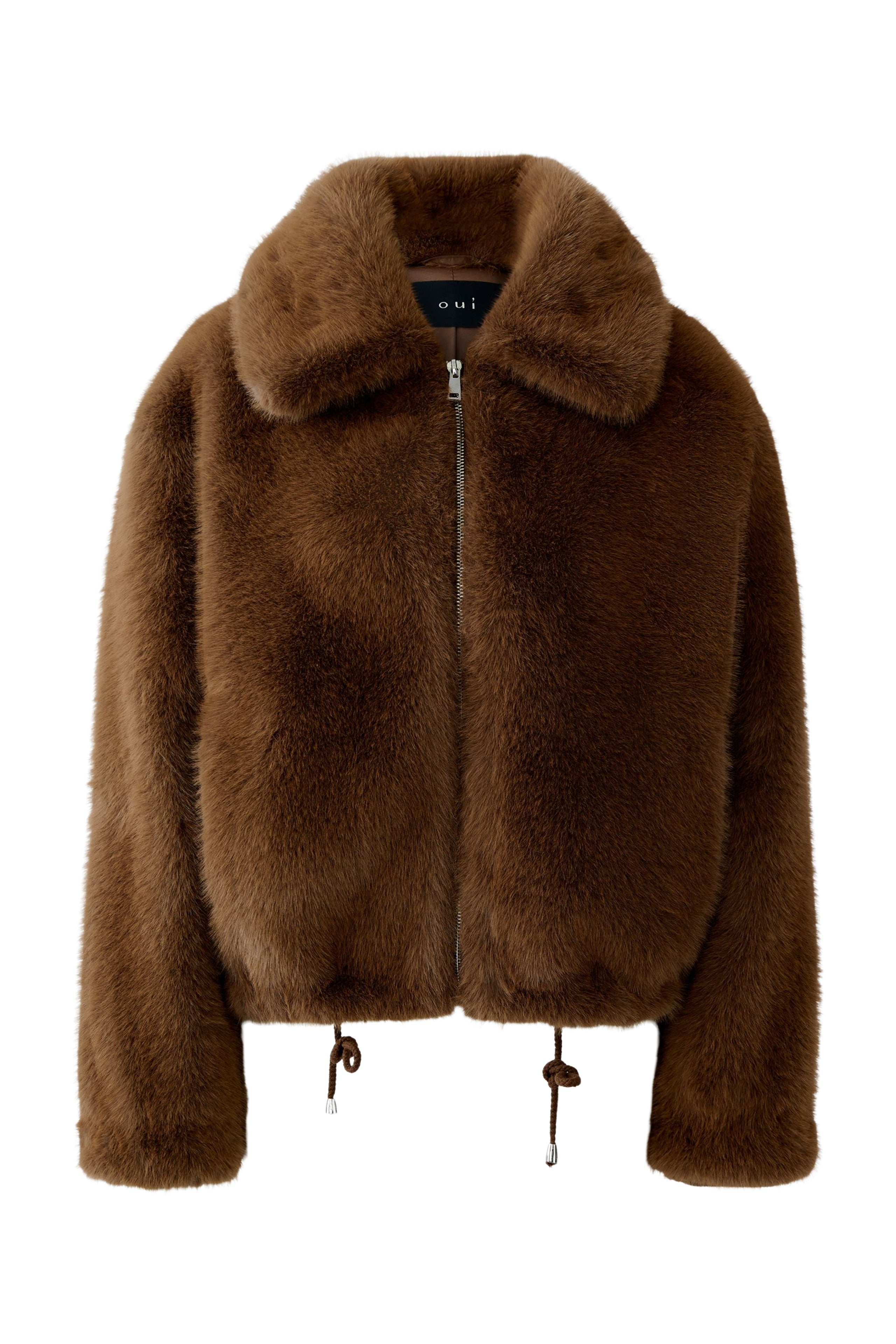 OUI Kunstfelljacke in Mink-Optik