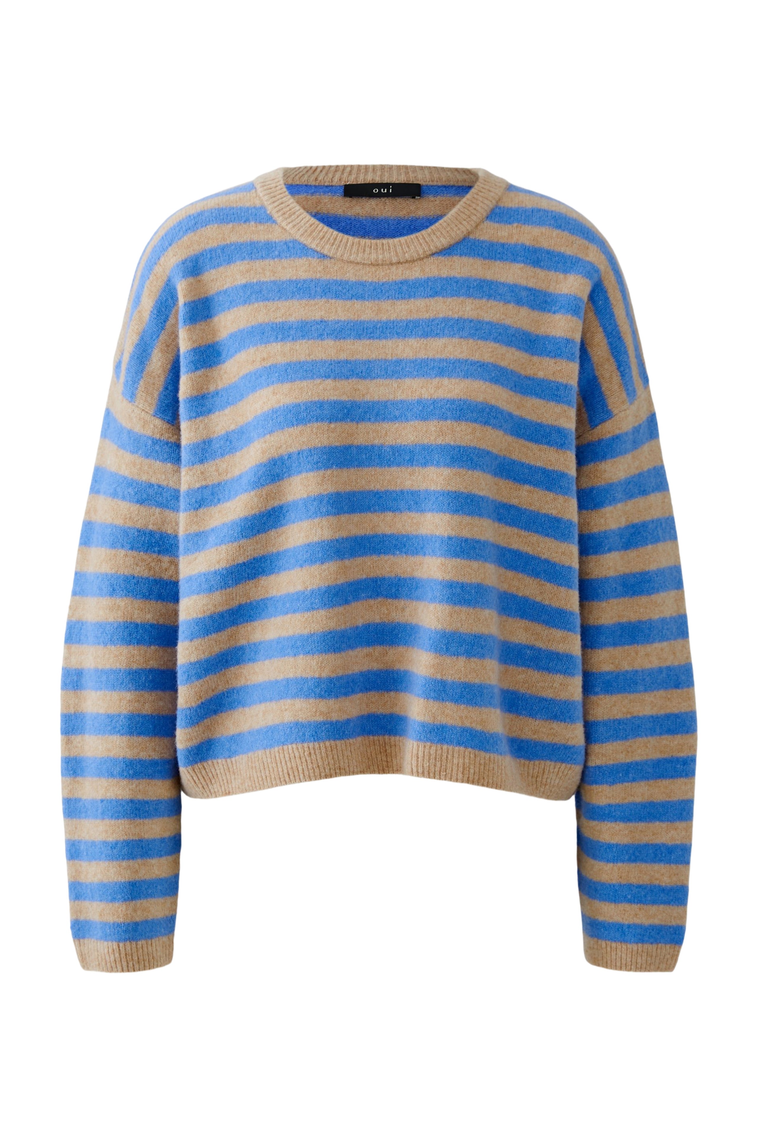 Oui oversized Streifenpullover