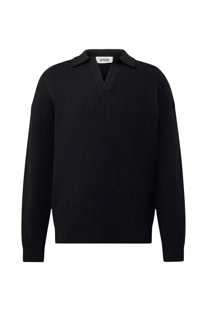 DRYKORN Strickpullover mit Polokragen   RUSTINO