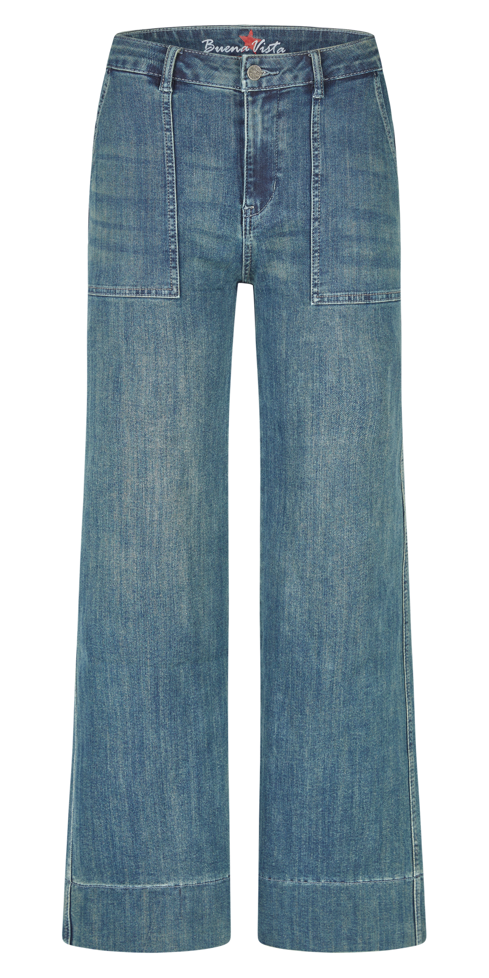 Buena Vista Wide Leg Jeans Worker stretch denim