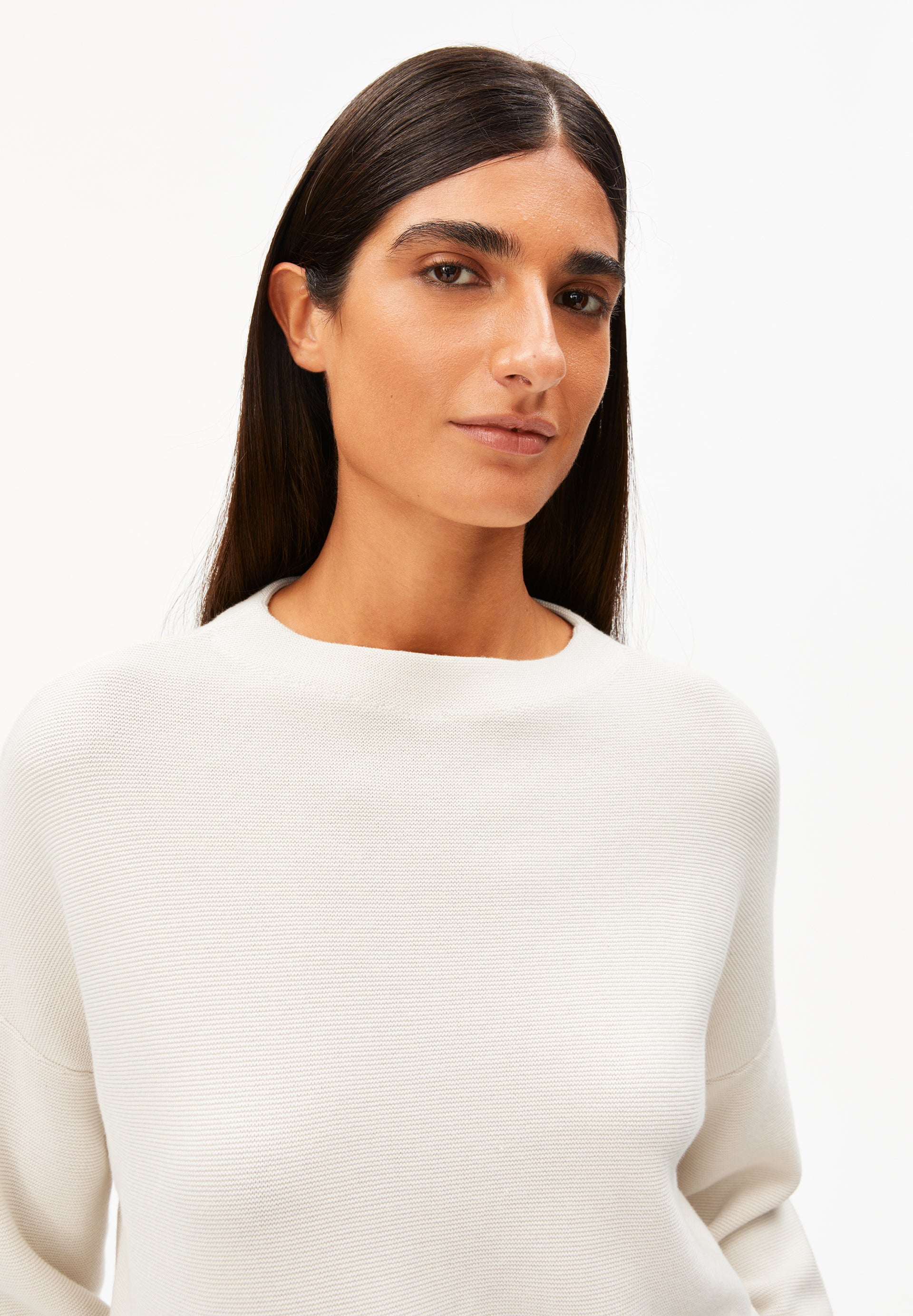 Armedangels Pullover MERINAA LINKS LINKS aus Bio-Baumwolle